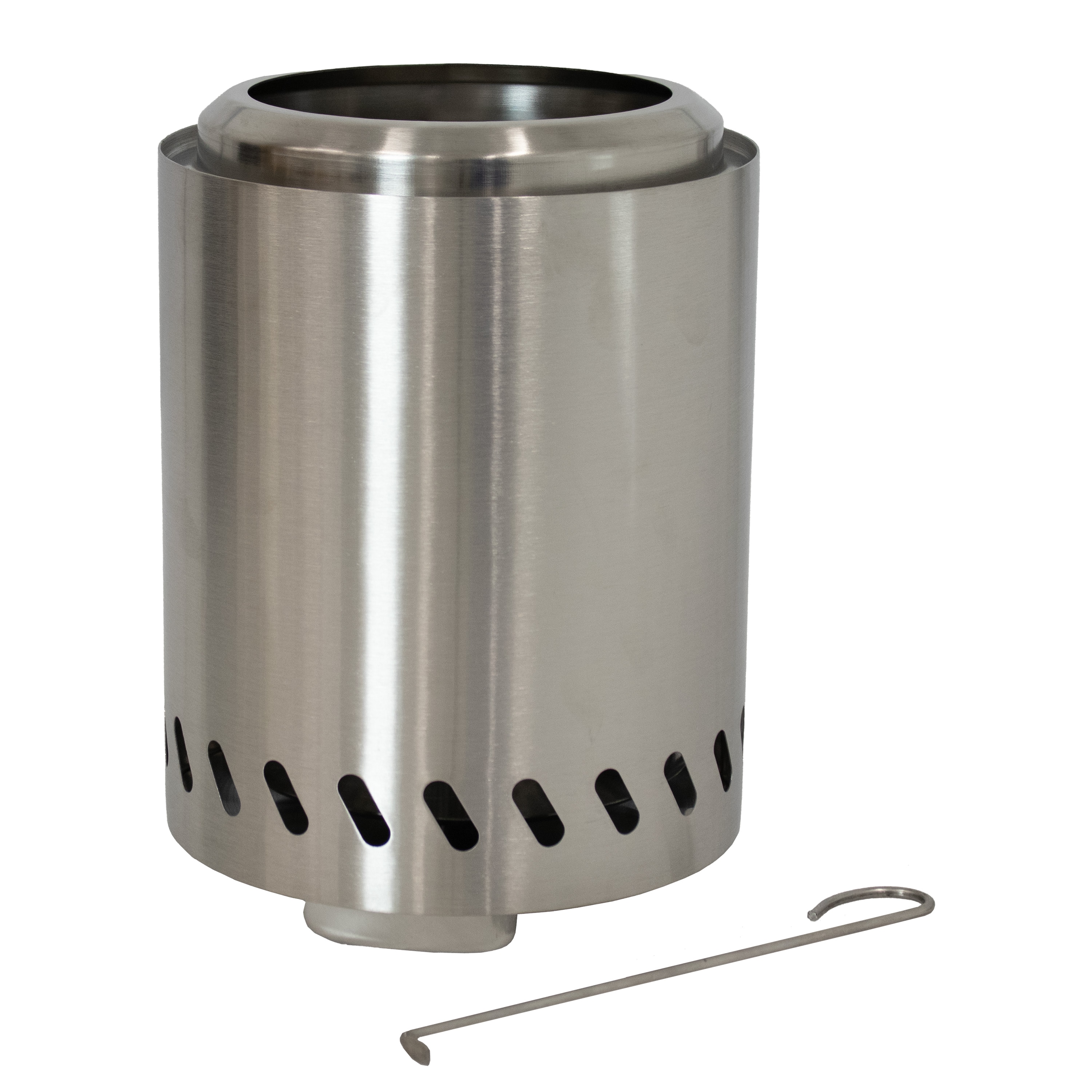 Compact Stainless Steel Smokeless Tabletop Fire Pit with Triple Burn Design