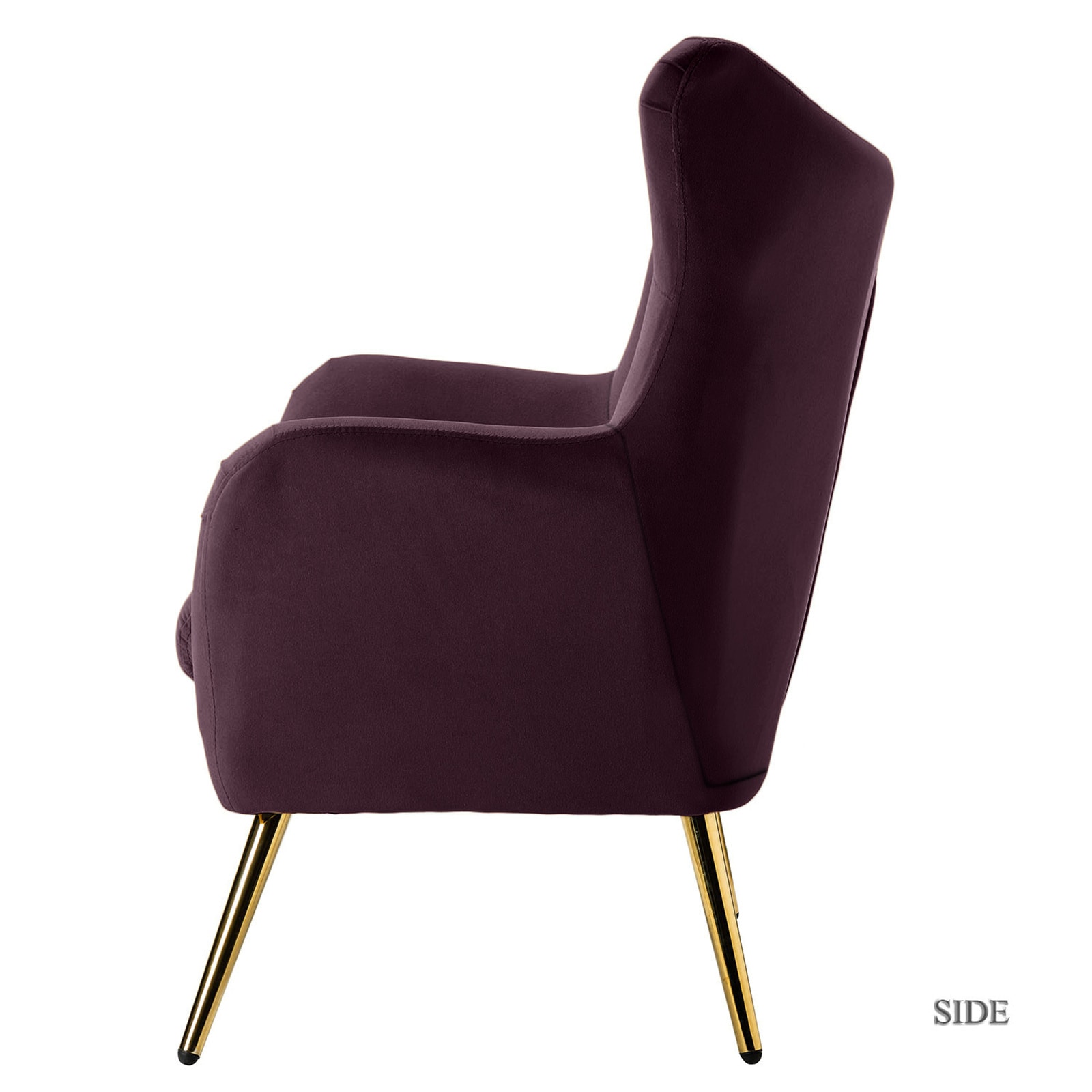 BESTCOSTY W1137LJW84384-XLL Modern Purple Wingback Chair