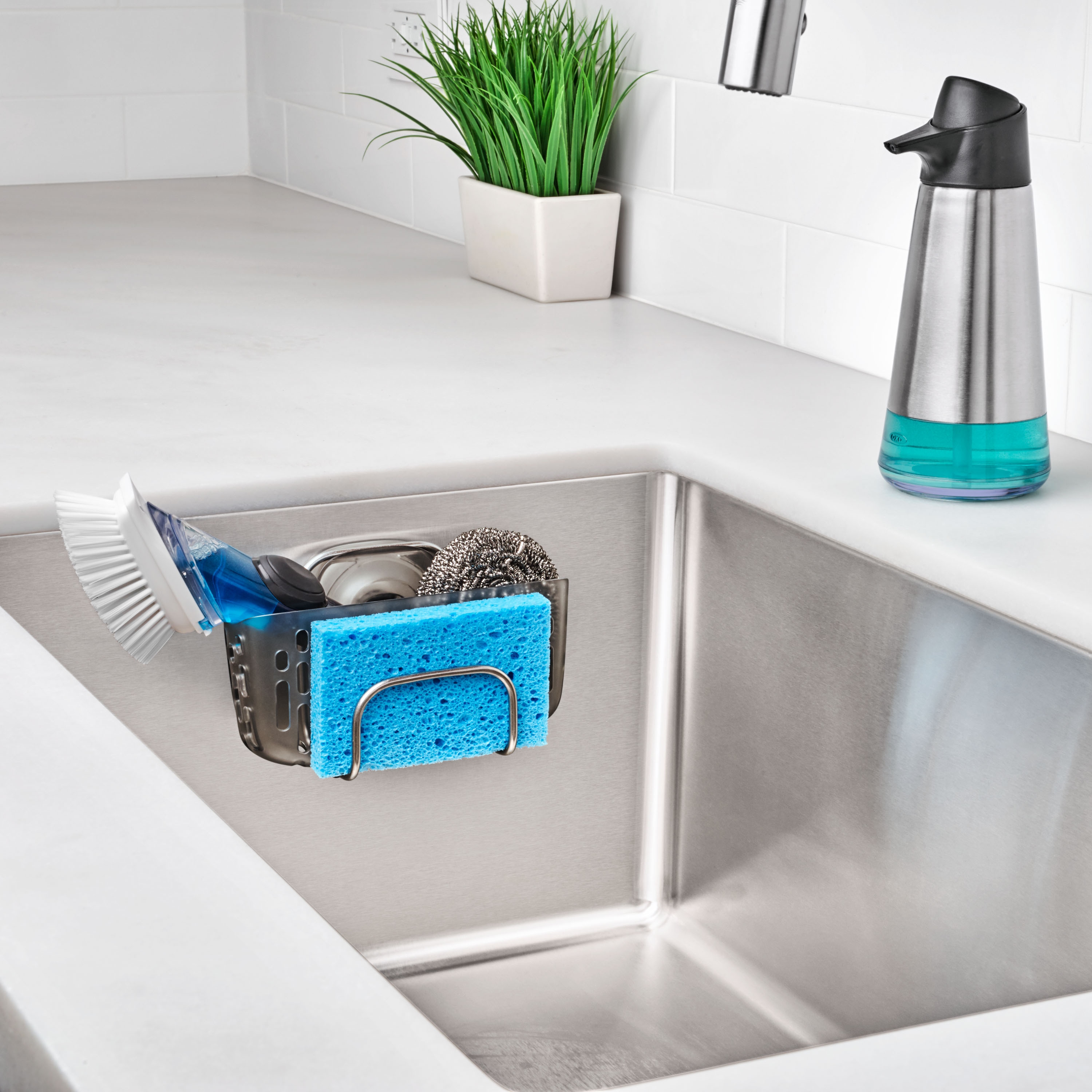 OXO Good Grips StrongHold™ Suction Sink Caddy - Gray, Securely