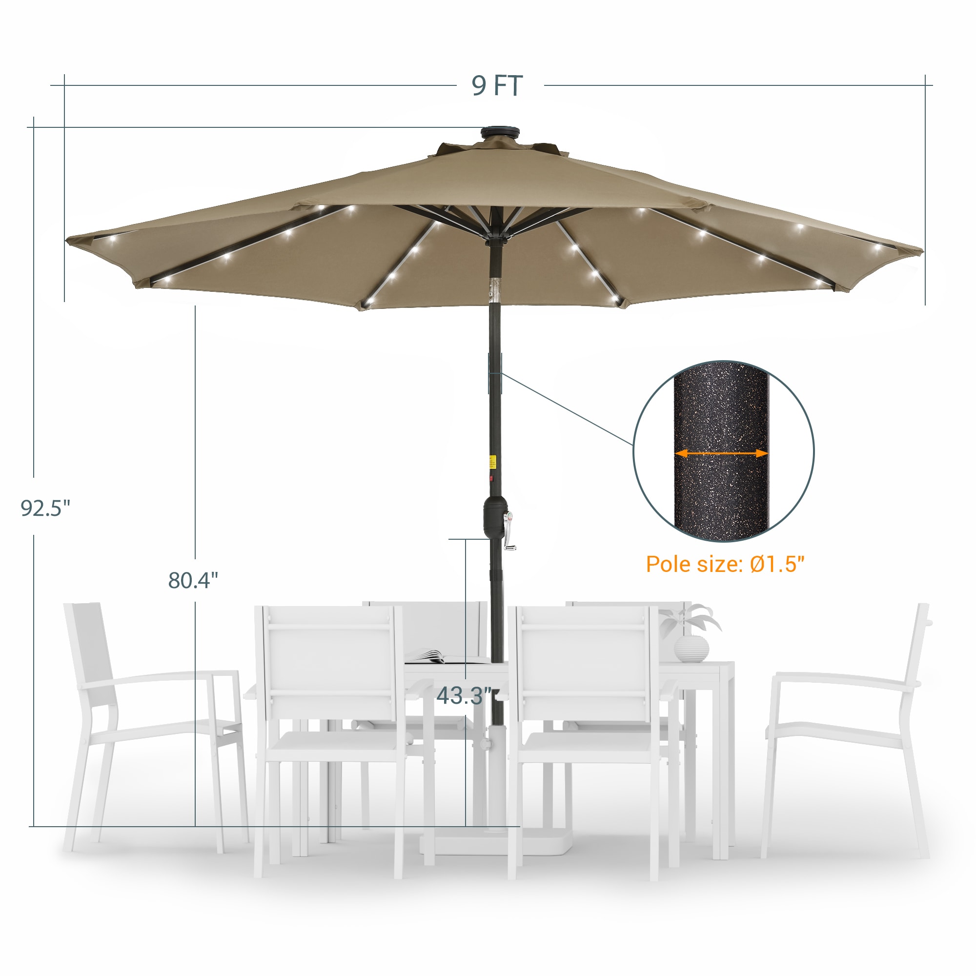 Sonkuki SD-027K-LED Umbrellas-2 - View #2