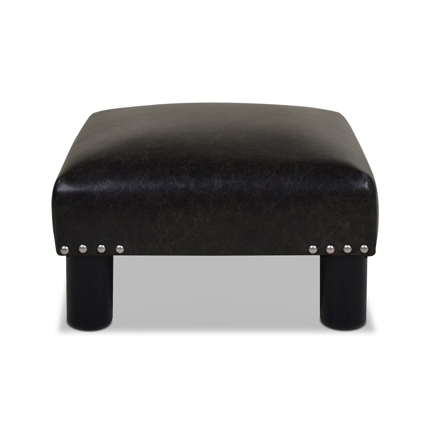 6 Small Footstool PU Leather Ottoman Footrest Modern Home Rectangular –  Modern Rugs and Decor