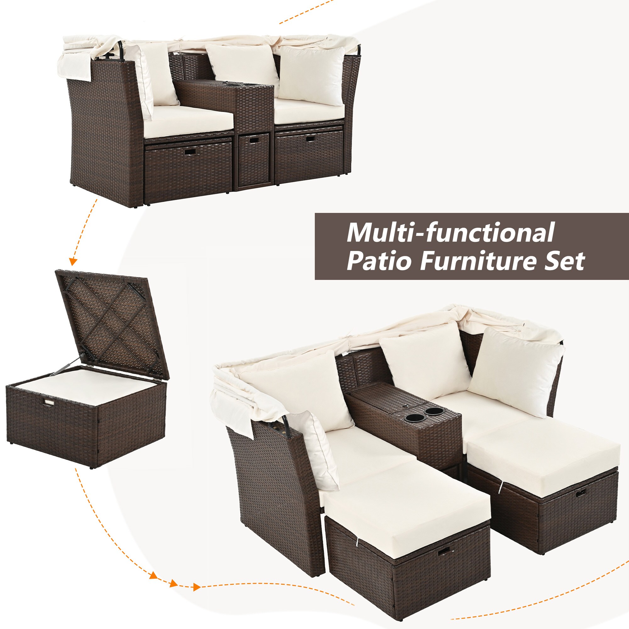 JIMSMAISON BOOFPDB04BEG Patio-Sofas-Daybeds - View #7