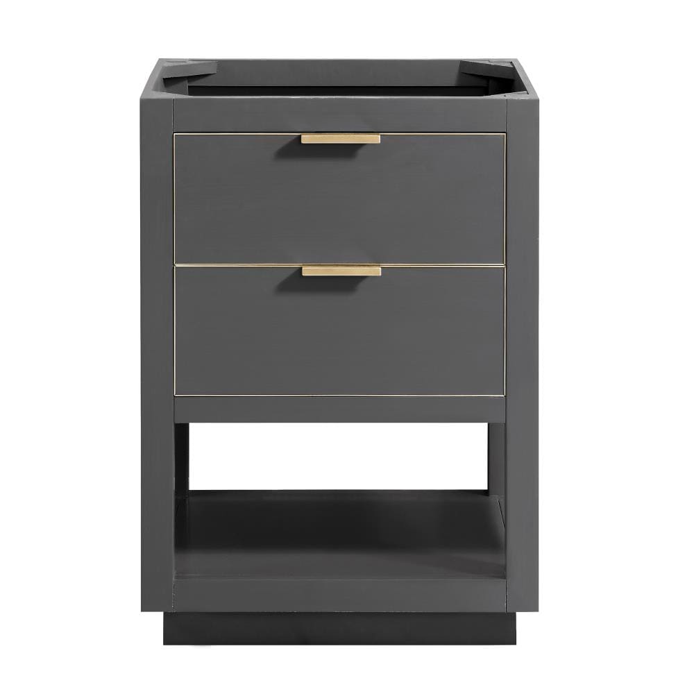 Avanity ALLIE-V24-TGG Allie 24-in Twilight Gray Bathroom Vanity Base Cabinet without Top