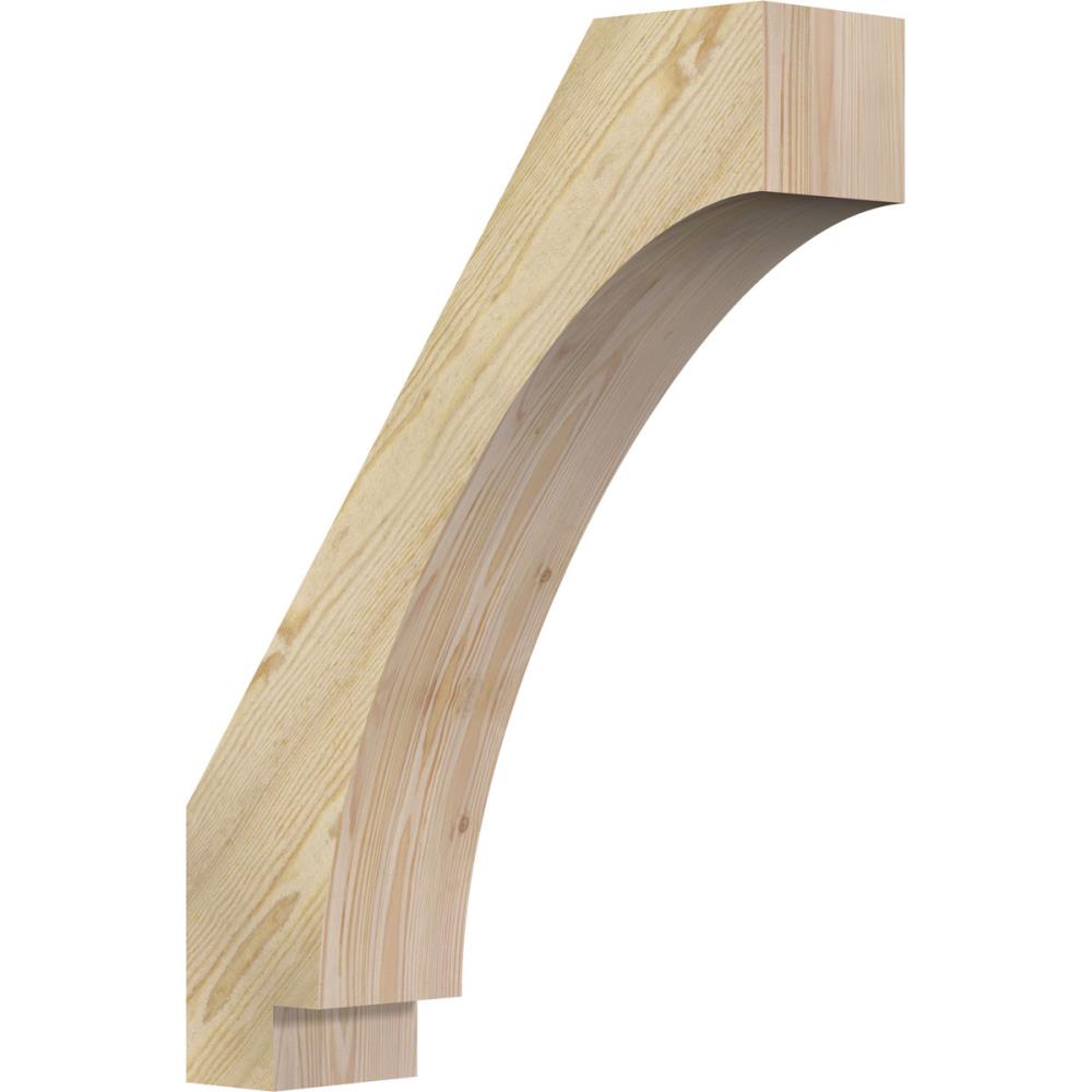 Ekena Millwork BRC06X22X30IMP00RDF 6-in x 22-in x 30-in Douglas Fir Unfinished Wood Imperial Rough Sawn Knee Brace