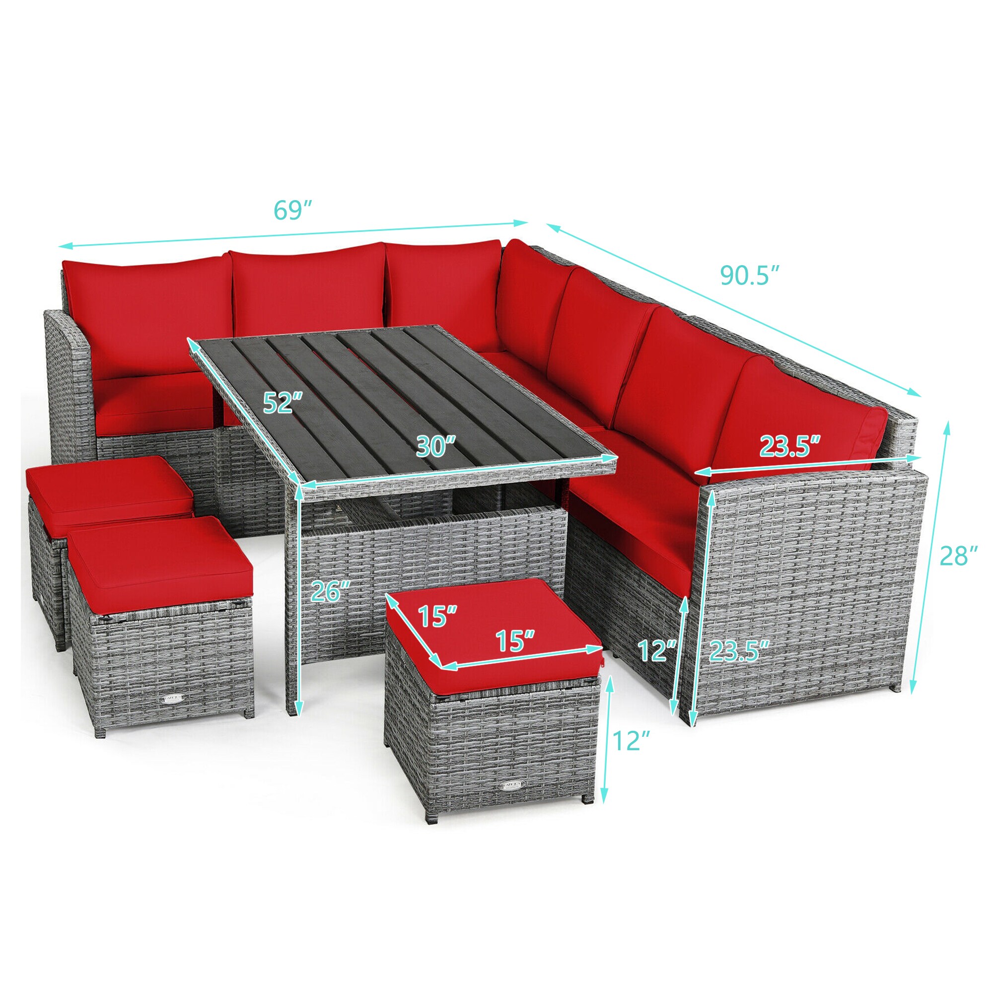 WELLFOR OUJ67190CRE+ Patio-Conversation-Sets - View #2