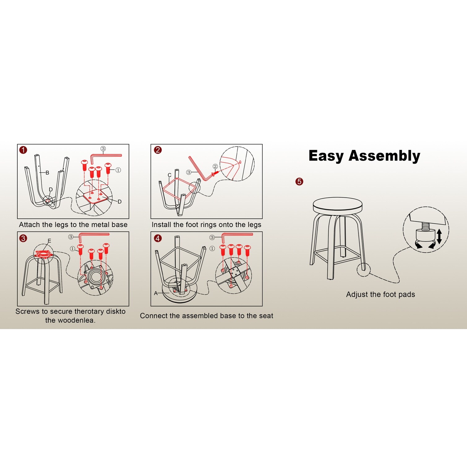 SunJet PYPQMSF9PS4A stools - View #3