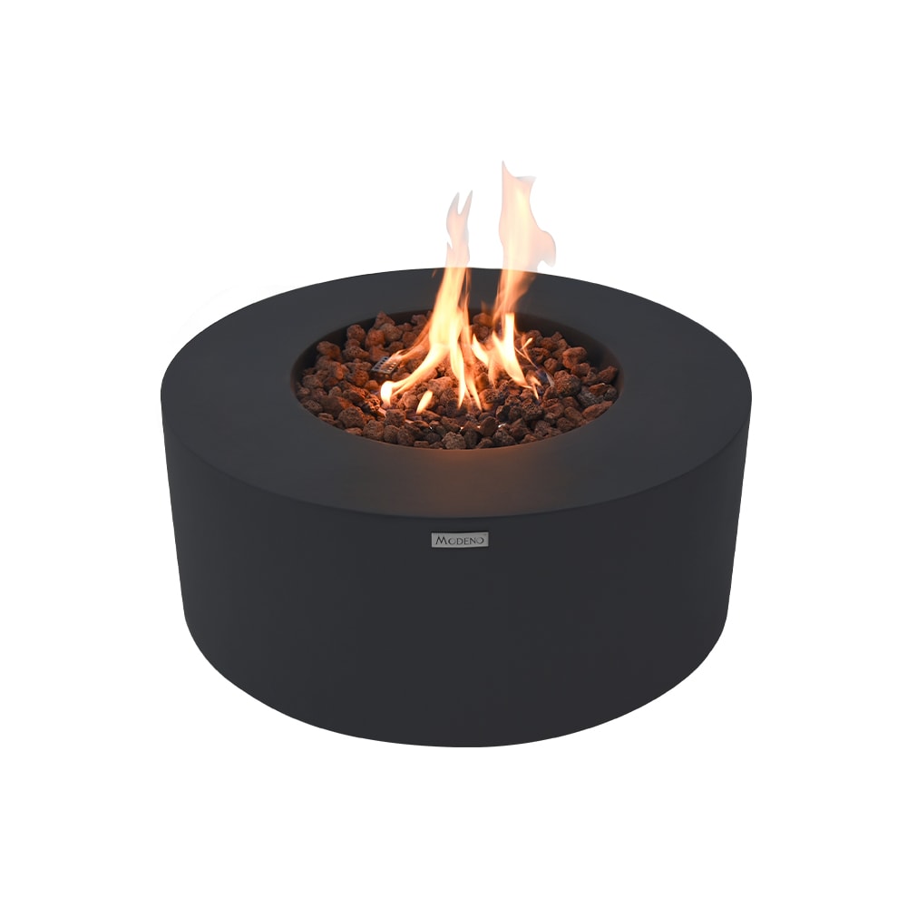 Modeno ENV-OFG113-NG 34-Inches W Gray Glass fiber reinforced concrete Round Natural gas Fire pit