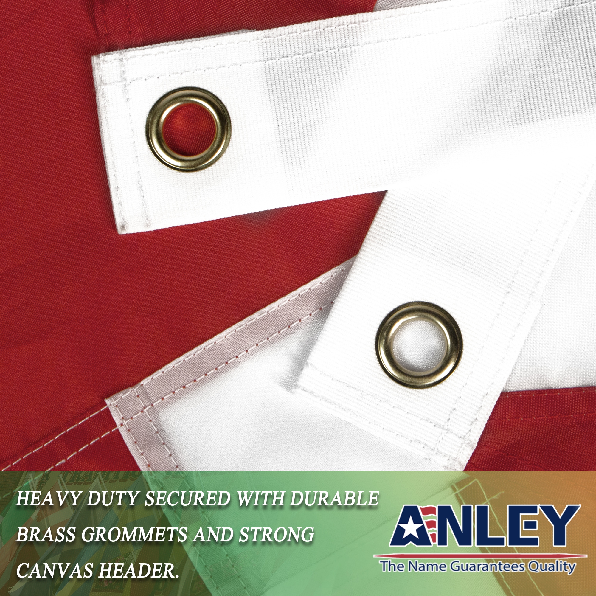 Anley EverStrong Nylon Embroidered Business Open Flag 5-ft W X 3-ft H ...