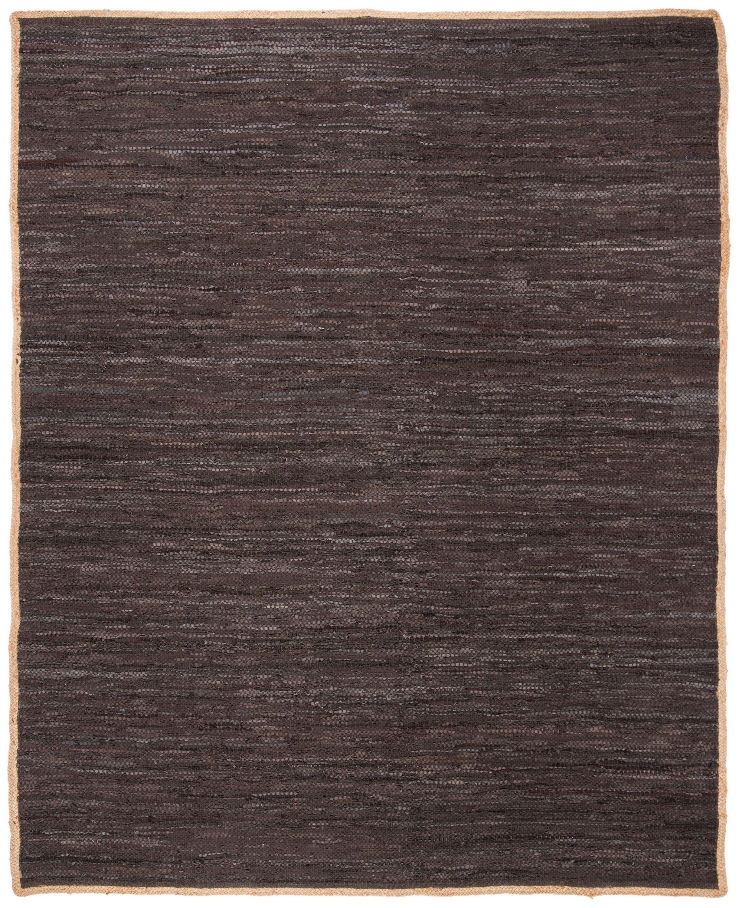 Safavieh CAP901H-6 Cape Cod Lisborn 6 x 9 (ft) Leather Chocolate/Natural Rectangular Indoor Abstract Coastal Area rug