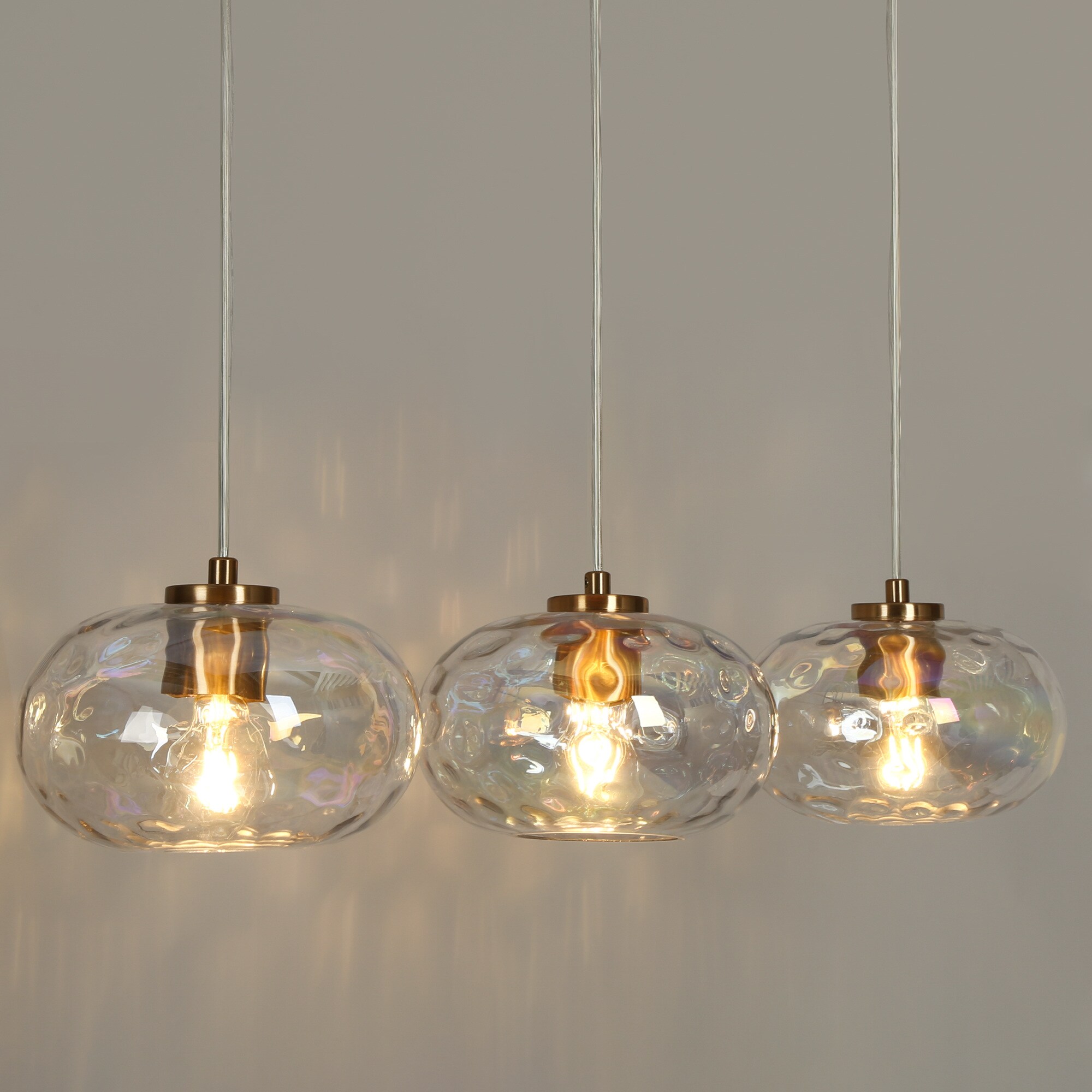 LNC Chrysaorican 3-Light 31.5-in Polished Gold Modern LNC Chrysaorican 3-Light 31.5-in Polished Gold Modern