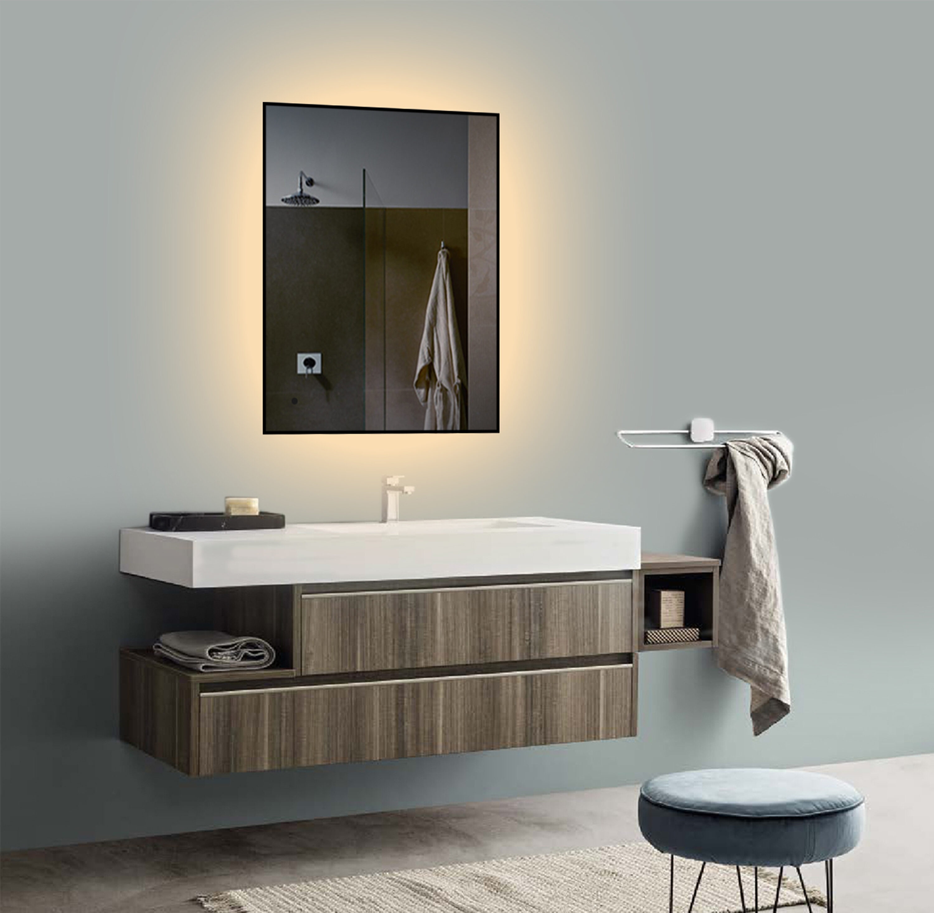 lighted IMPRESSIONS LI9759 Framed-Bath-Mirrors - View #5