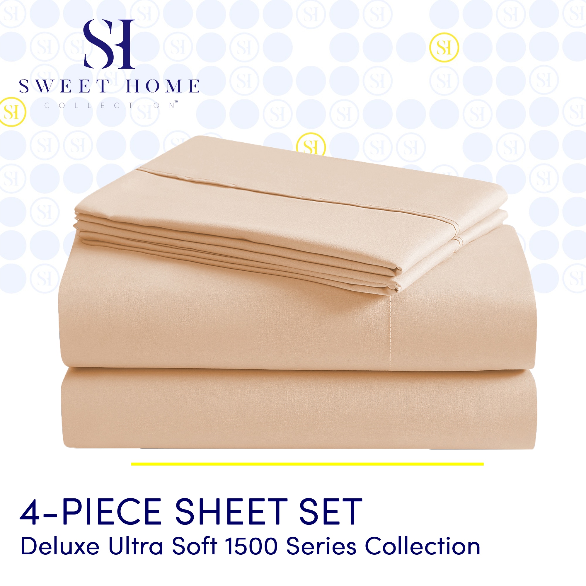 Sweet Home Collection LOW-4P-SH-XL-PCH Sheet-Sets - View #2