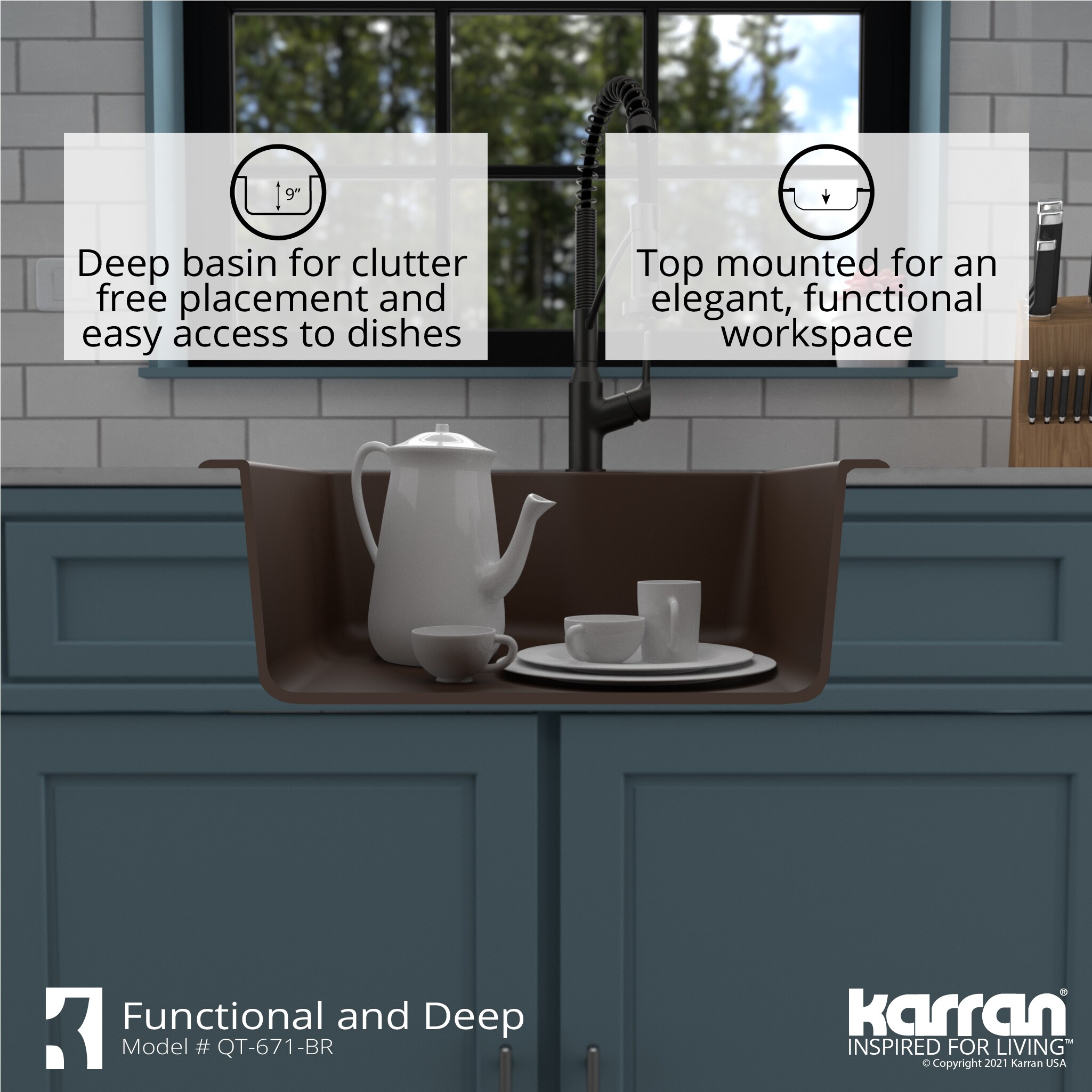 Karran QT-671-BR Kitchen-Sinks - View #9