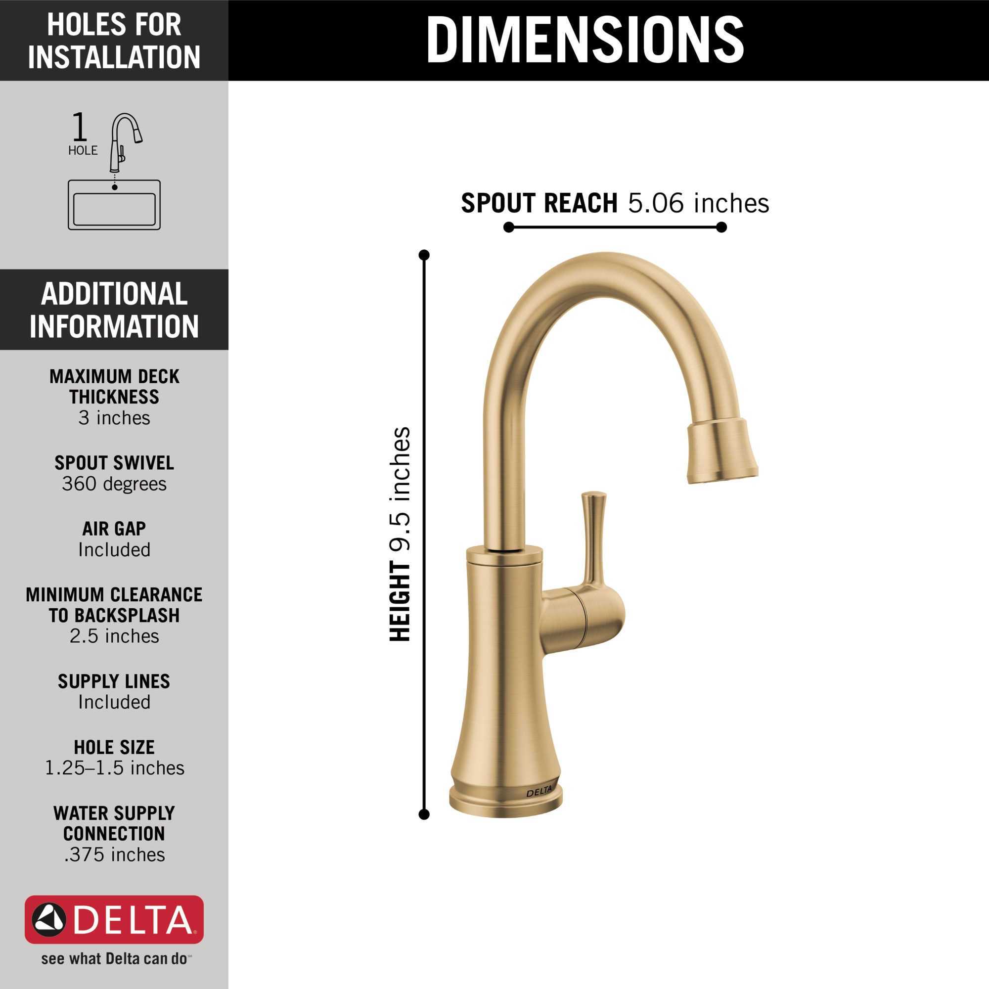 Delta 1920-CZ-DST Kitchen-Faucets - View #3