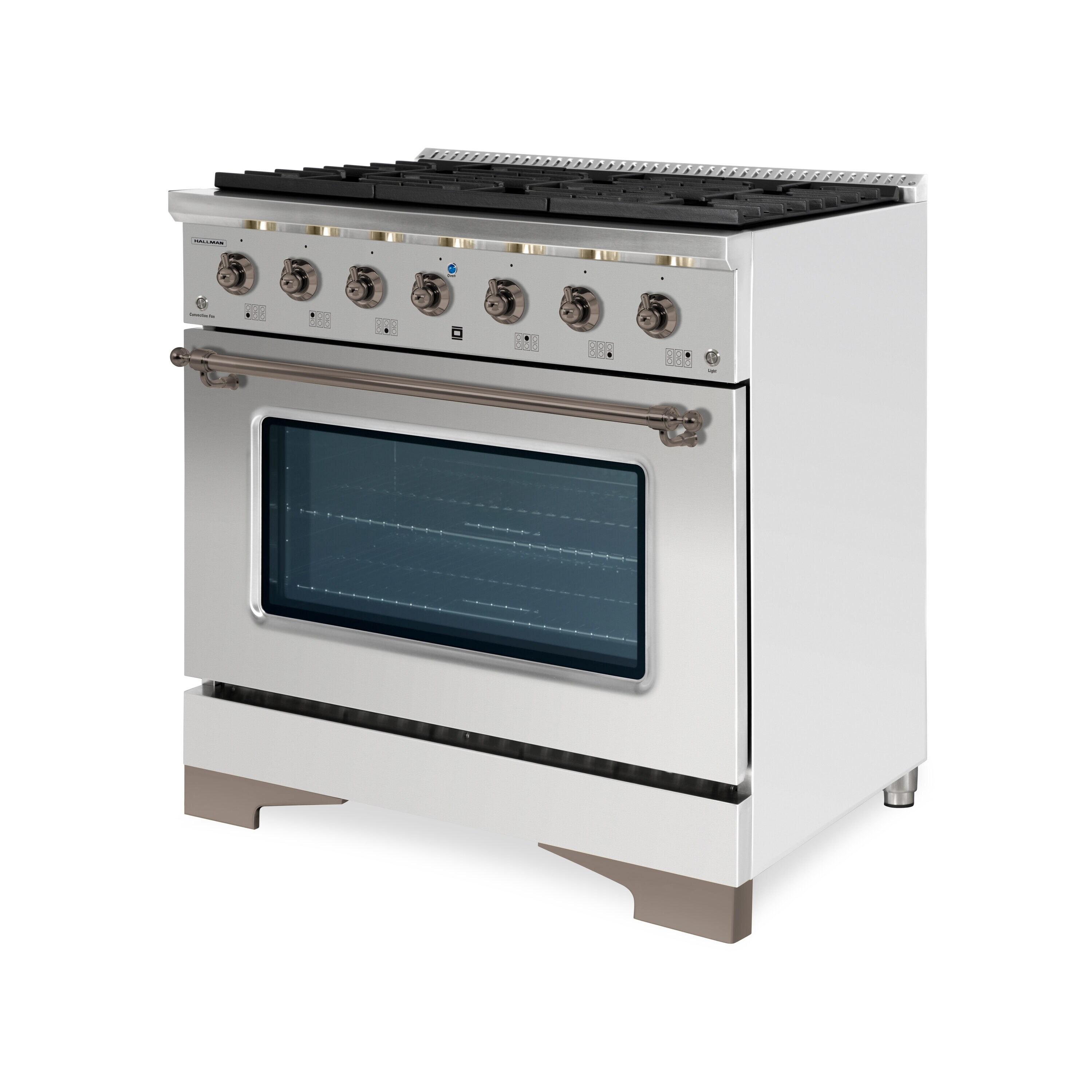 Hallman HCLRDF36BZSS Dual-Fuel-Ranges - View #2