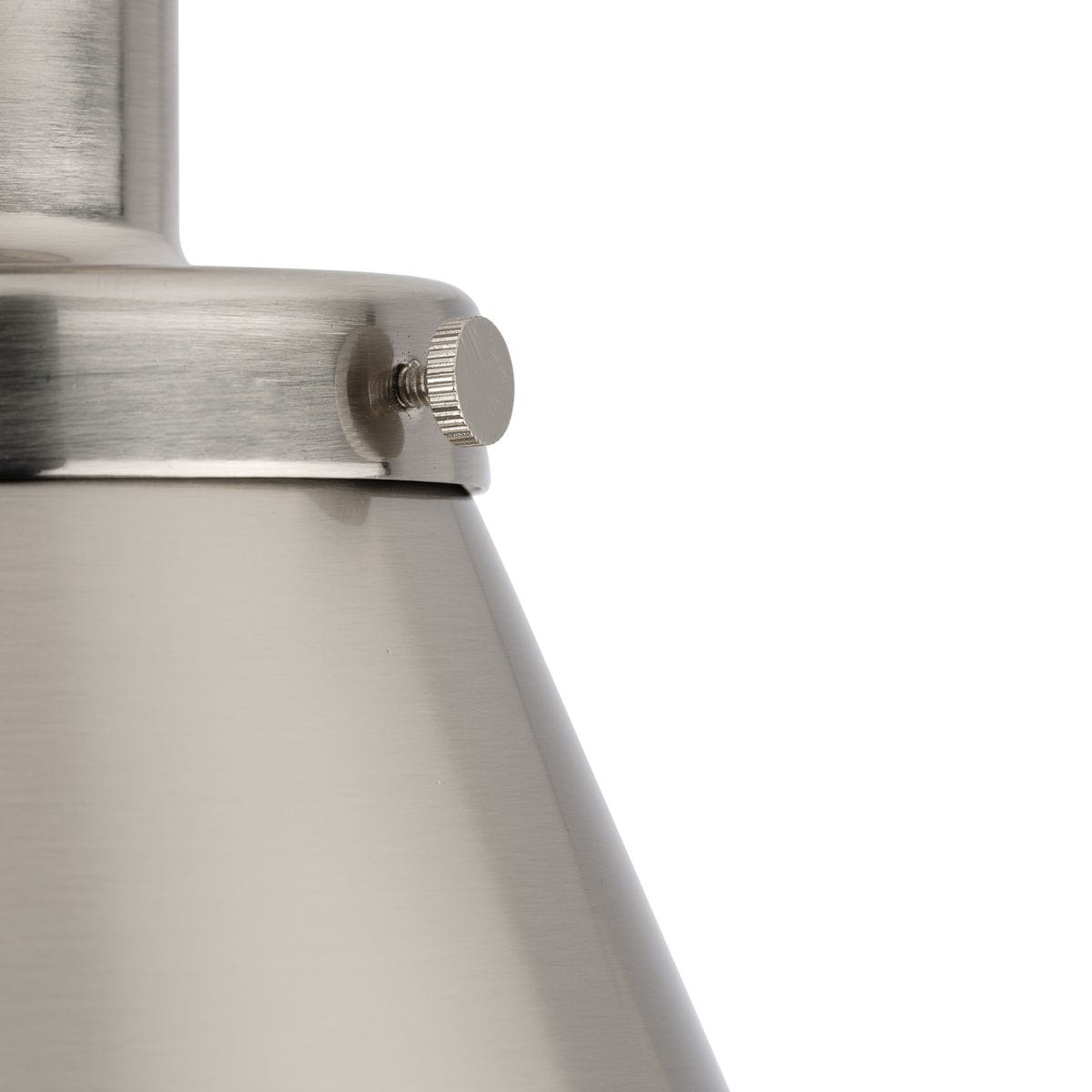 Hinton Brushed Nickel 1-Light Semi-Flush Mount Ceiling Light