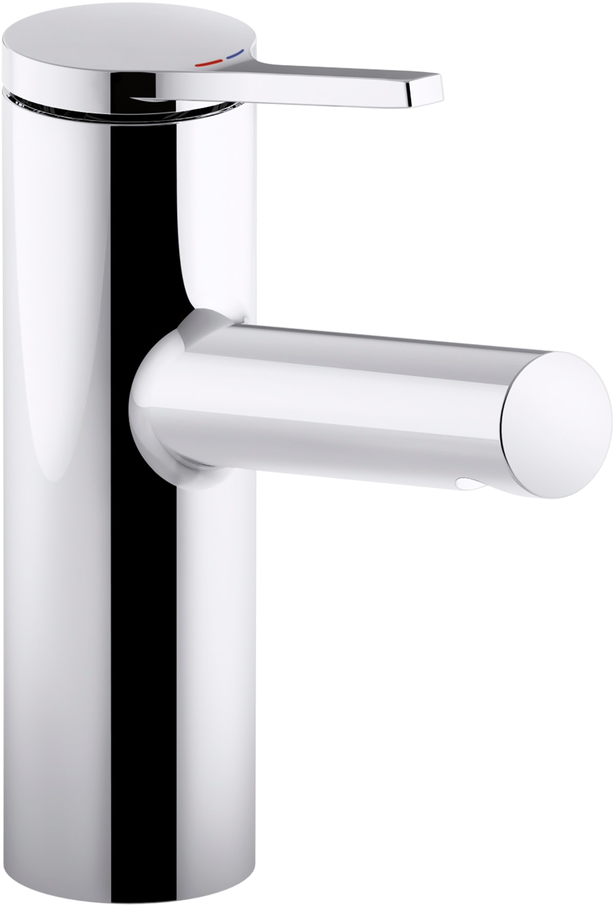 KOHLER 99492-4-CP Elate Polished Chrome Single hole 1-handle Low-arc Commercial/Residential Handle Bathroom Sink Faucet with Drain
