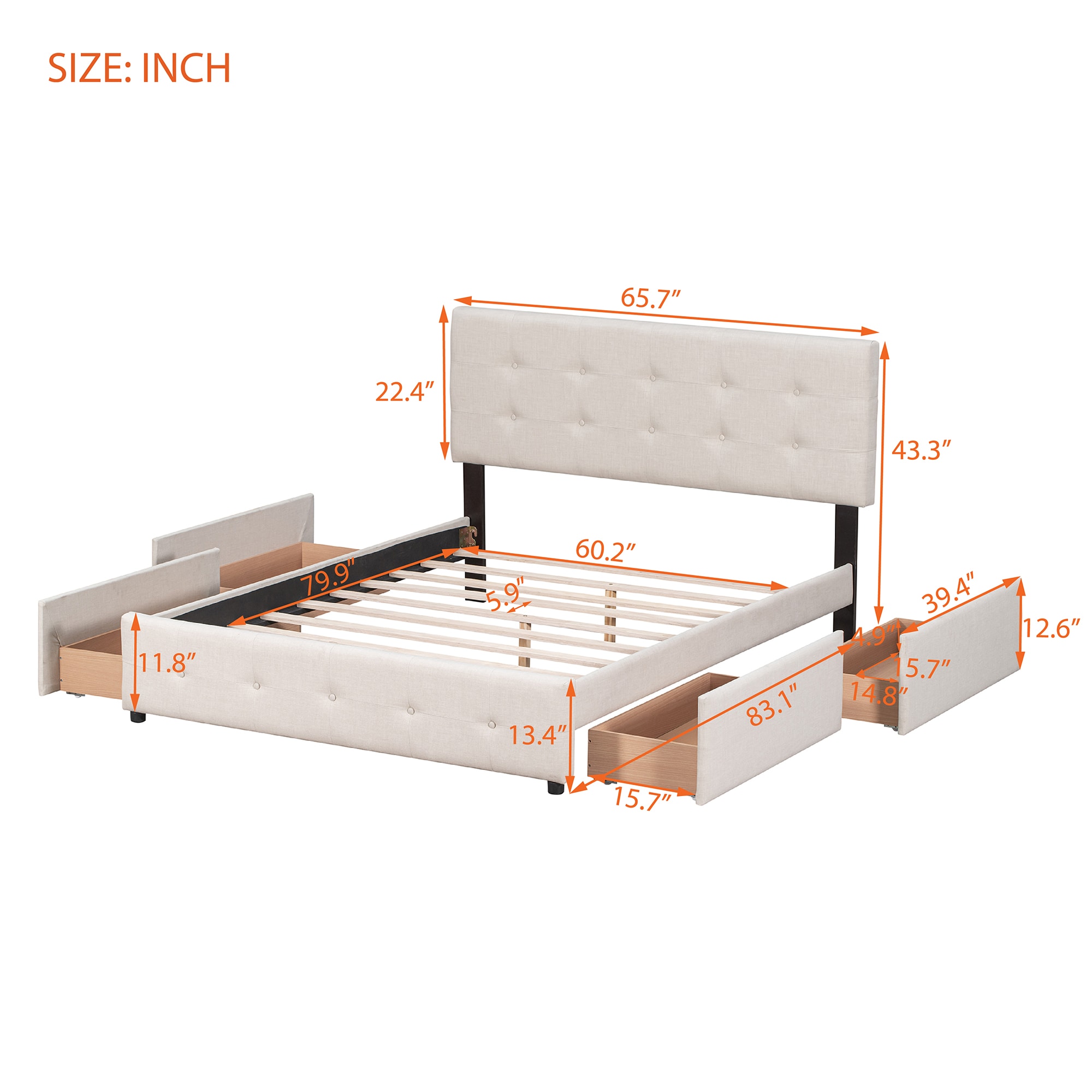 JIMSMAISON JMLFFB221BEG beds - View #8