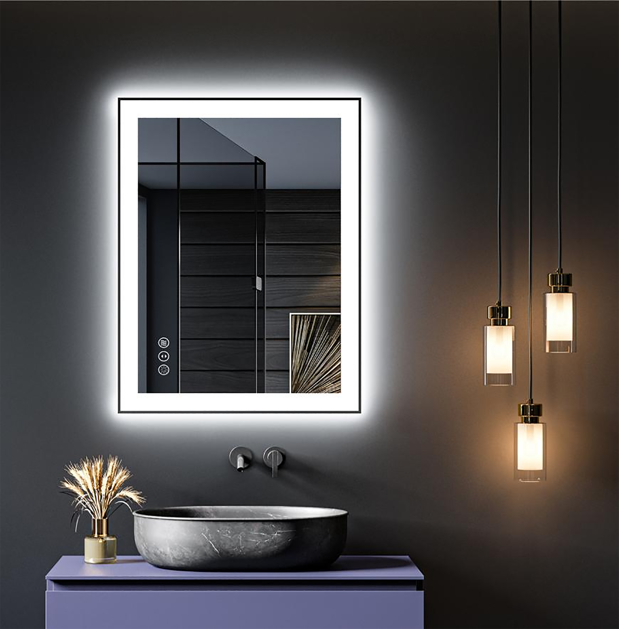 CASAINC MD01-4224SF2 Framed-Bath-Mirrors - View #3