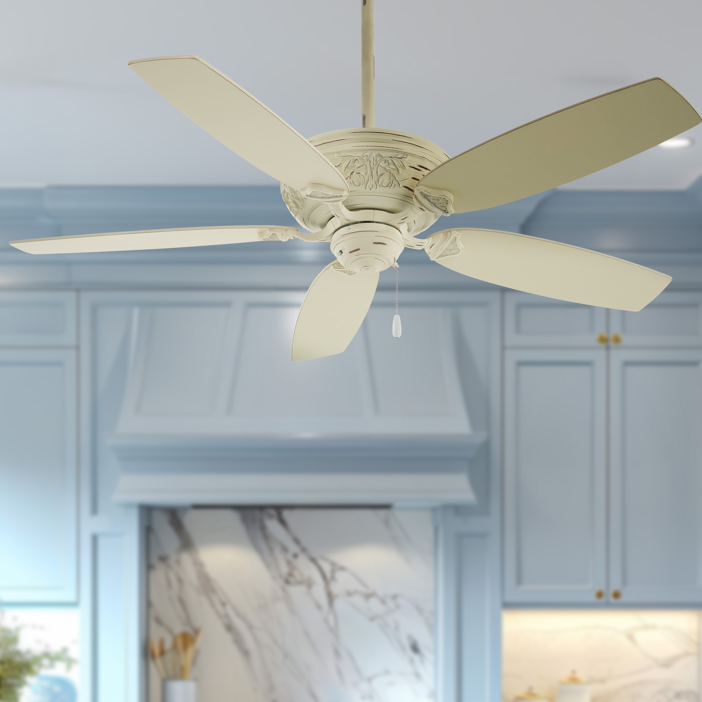Minka Aire F659-PBL Classica 54-in Provencal Blanc with Provencal Blanc Blades Ceiling Fan Without Light ( 5 -Blade )