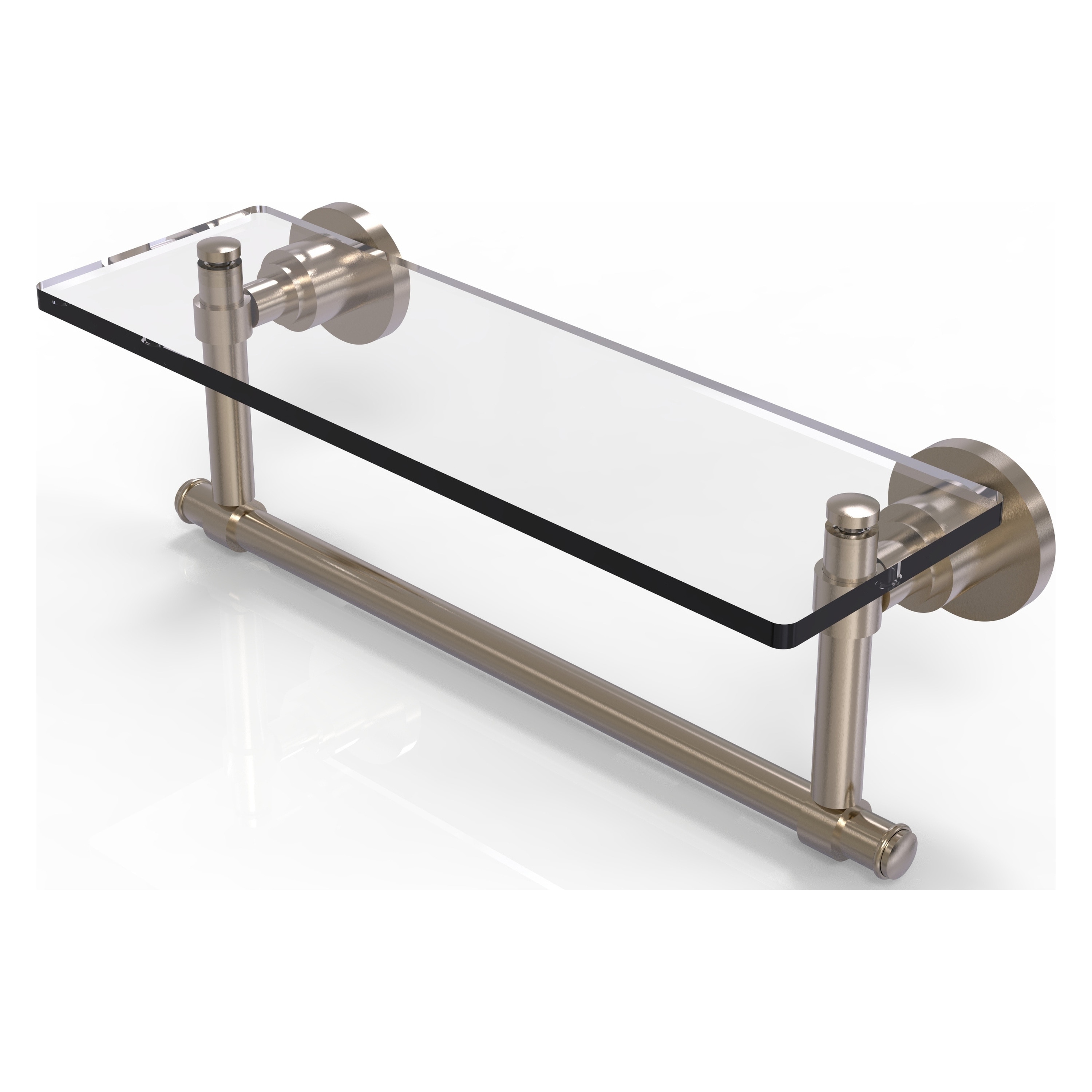 Allied Brass WS-1TB/16-PEW Washington Square Antique Pewter Wall mount Bathroom Shelf ( 18-in x 4-in x 5-in )