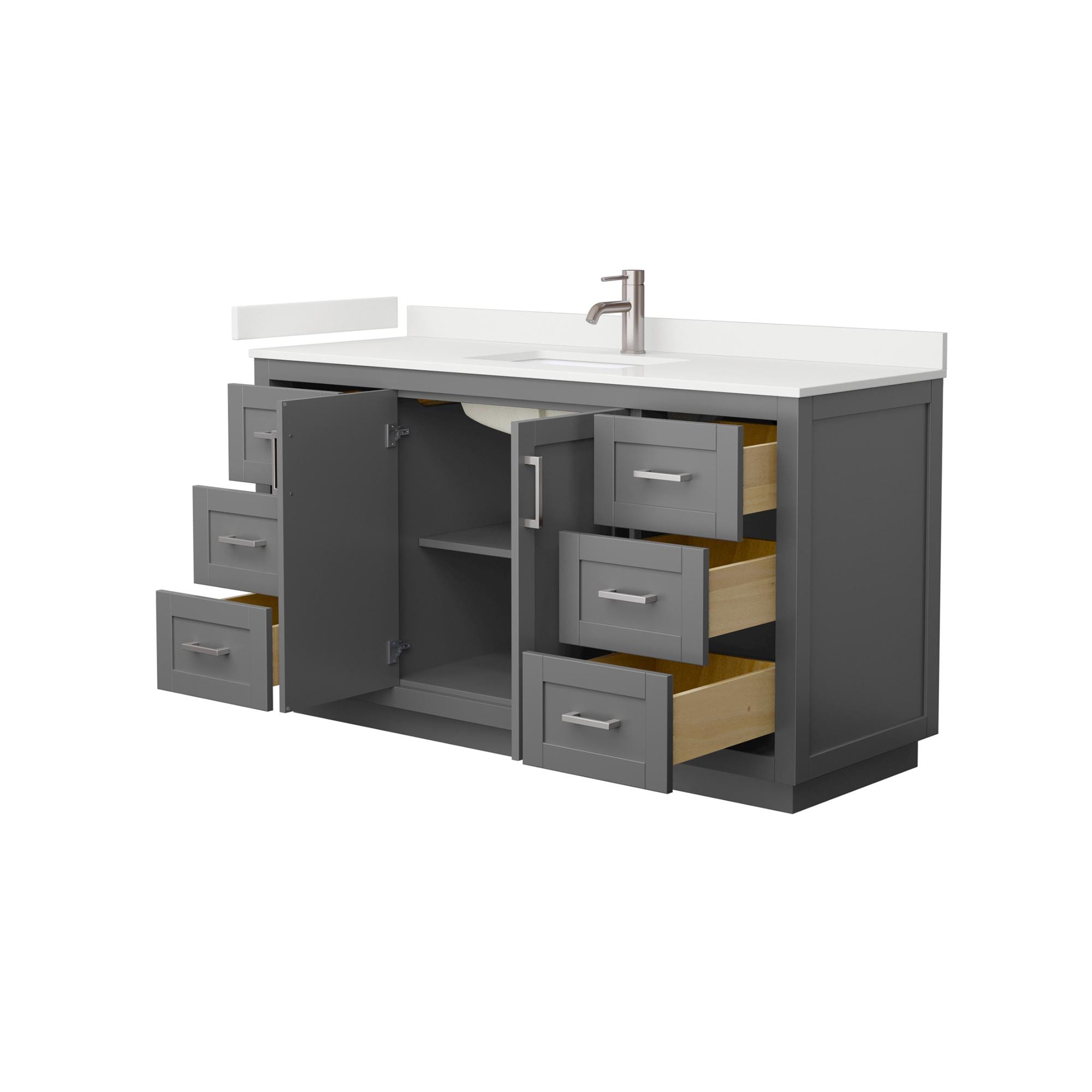 Wyndham Collection WCF292960SKGWQUNSMXX Bath-Vanity-Combo - View #3