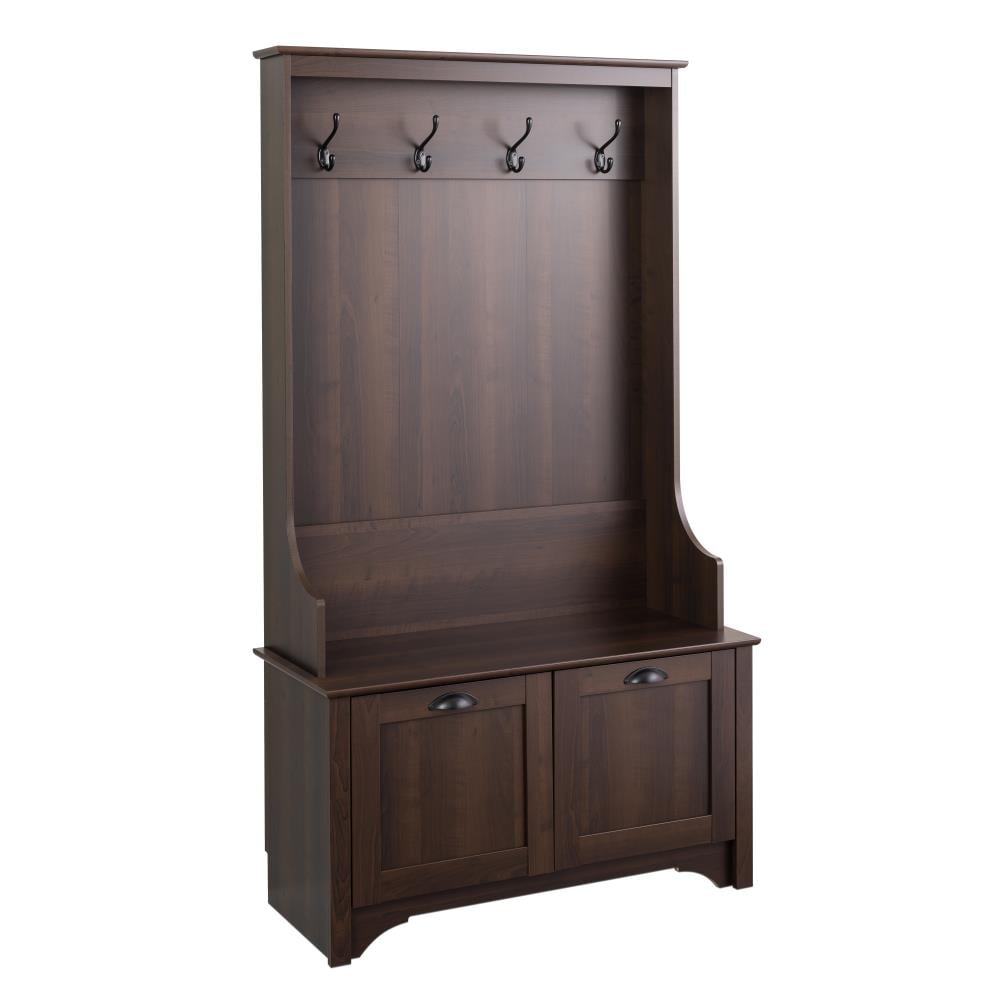 Prepac Espresso Tall Shoe Cubbie Cabinet