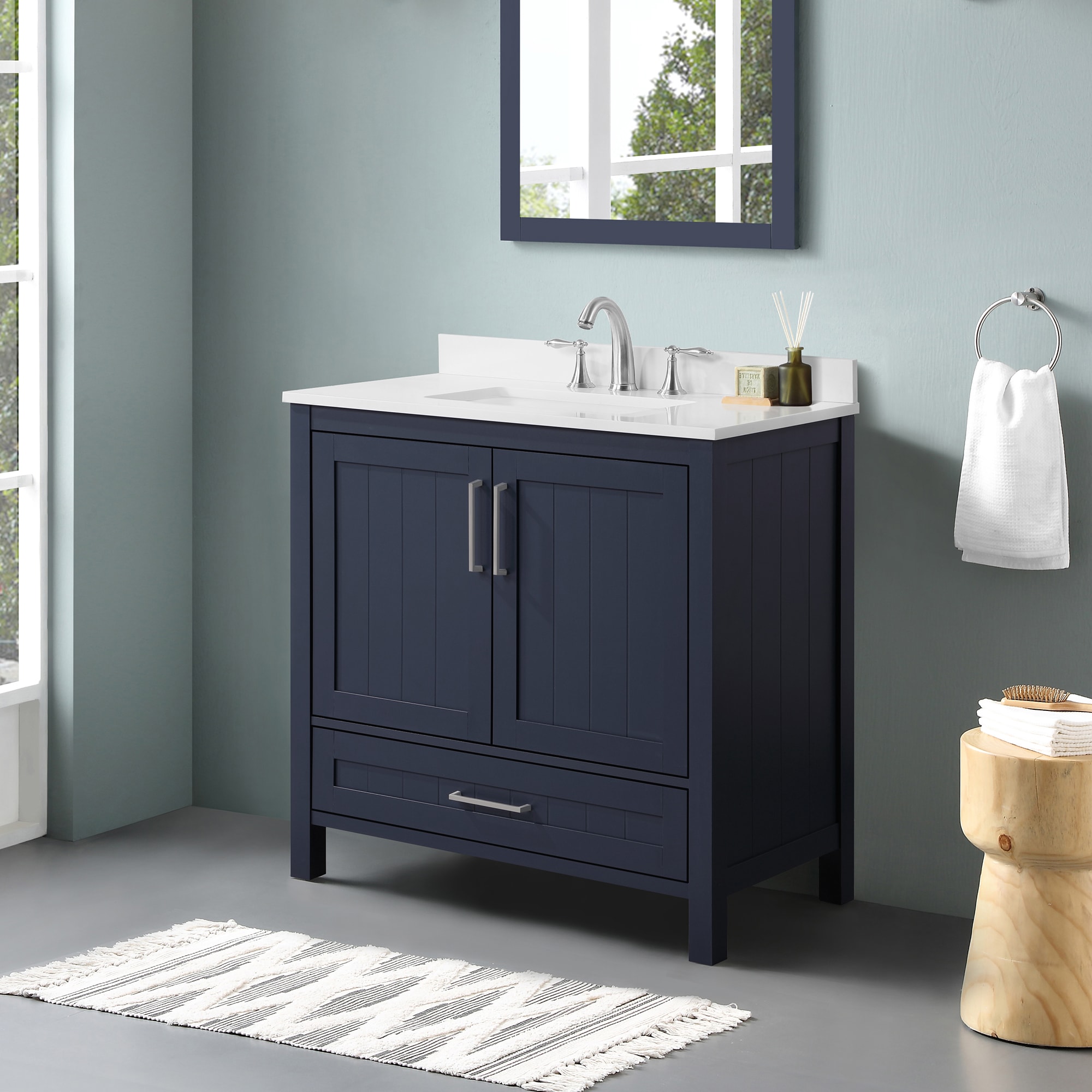 OVE Decors Single sink Bathroom Vanities with Tops at Lowes.com