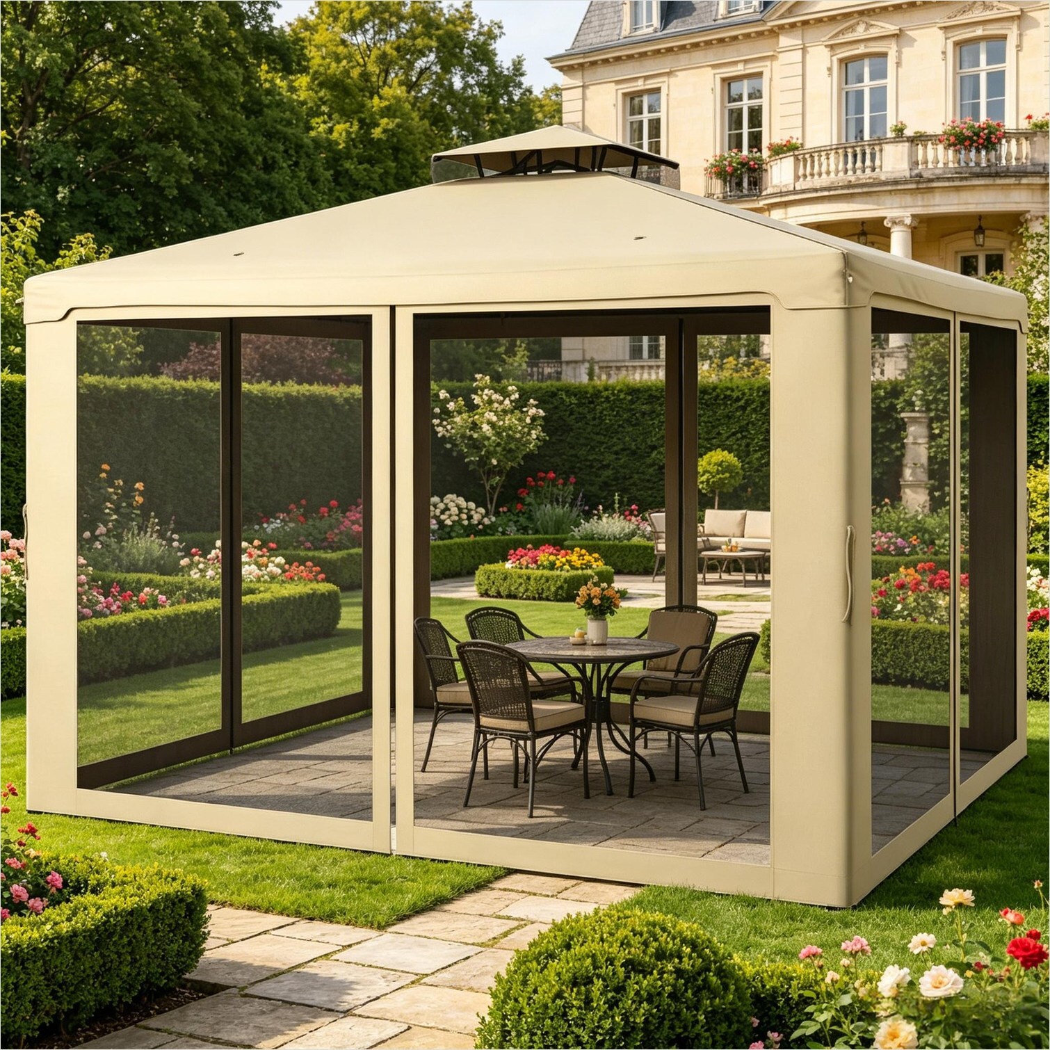 Watnature D5C1YRPKCKRY Wood-Resin-Gazebos - View #2