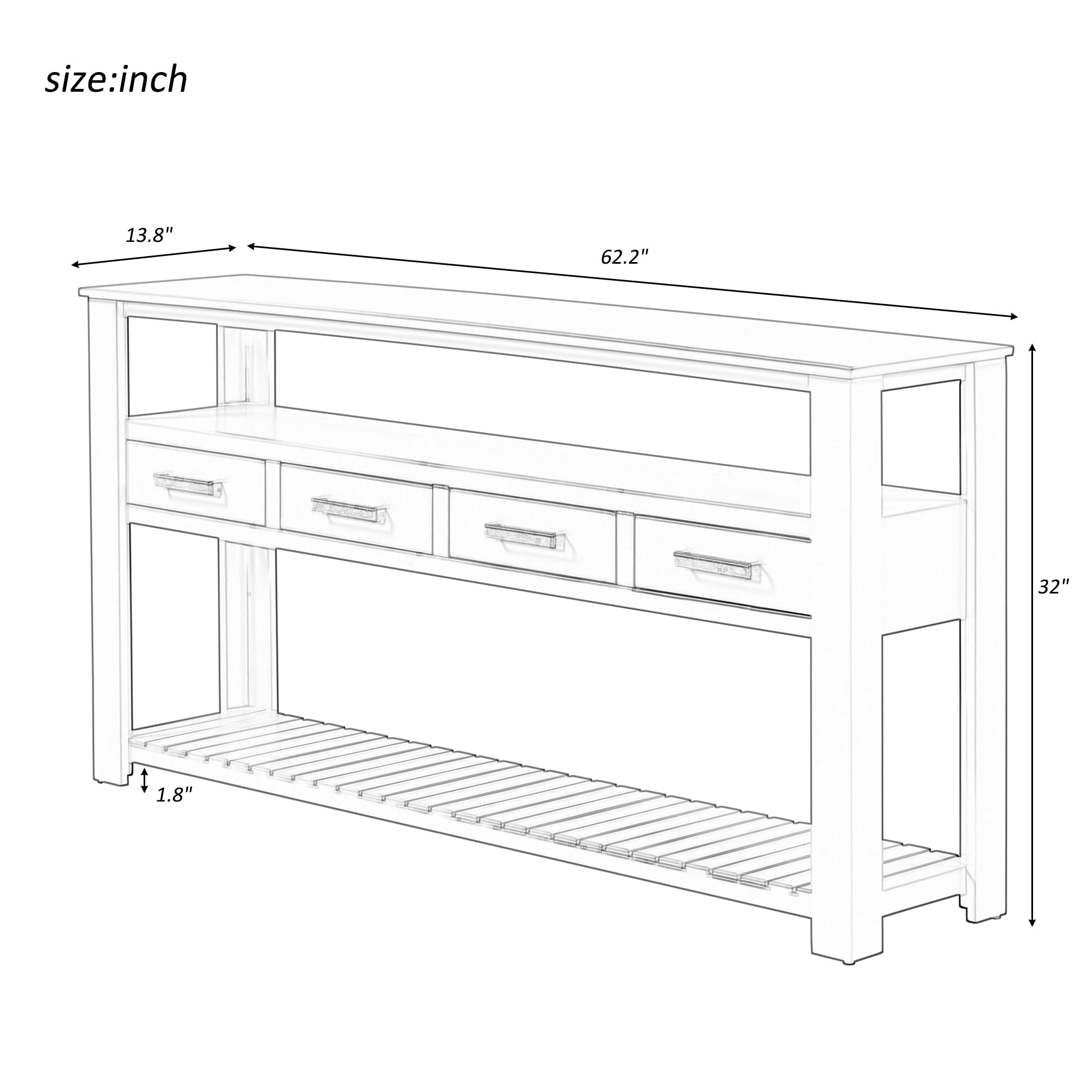 ModernLuxe N711P234484K Console-Sofa-Tables - View #14