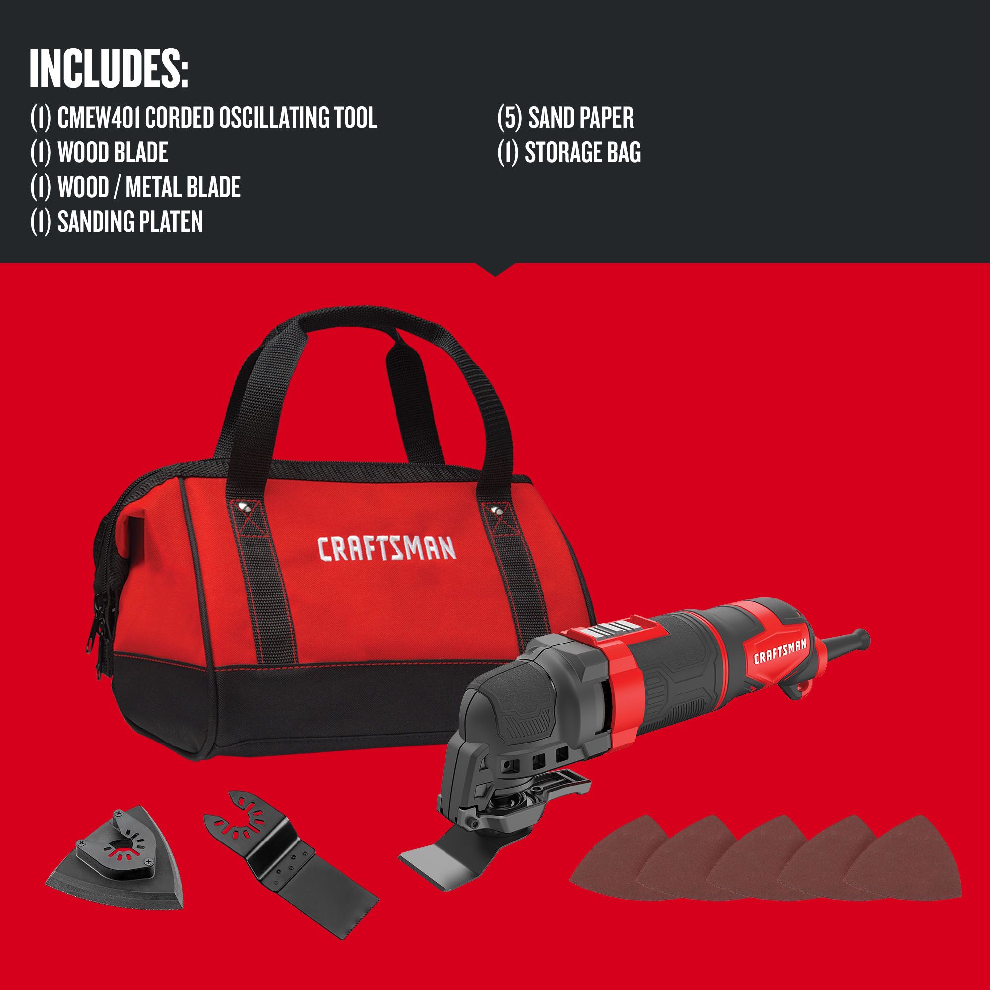 CRAFTSMAN CMEW401 Oscillating-Tool-Kits - View #2