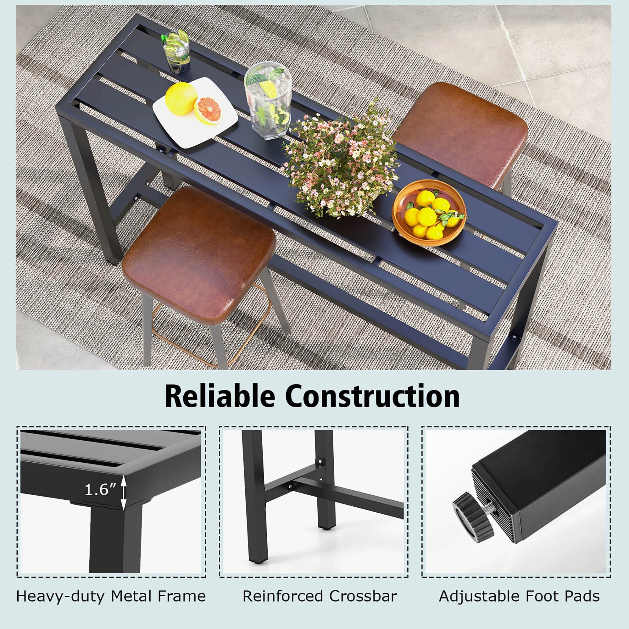 Costway LWS00258 Patio-Tables - View #9