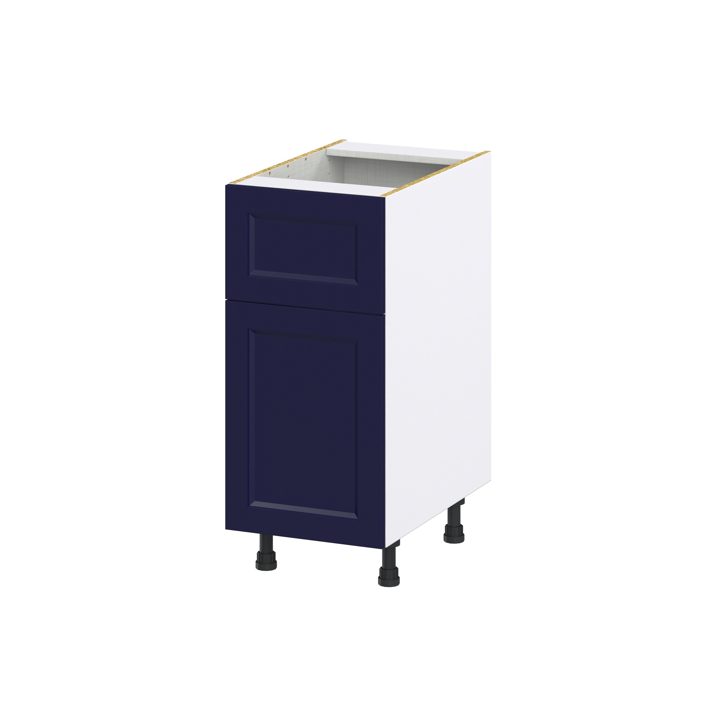 Hugo&Borg DSB15A(L/R)-LO Lorette 15-in W x 34.5-in H x 24-in D Navy Blue Base Fully assembled Cabinet (Recessed Panel Shaker)