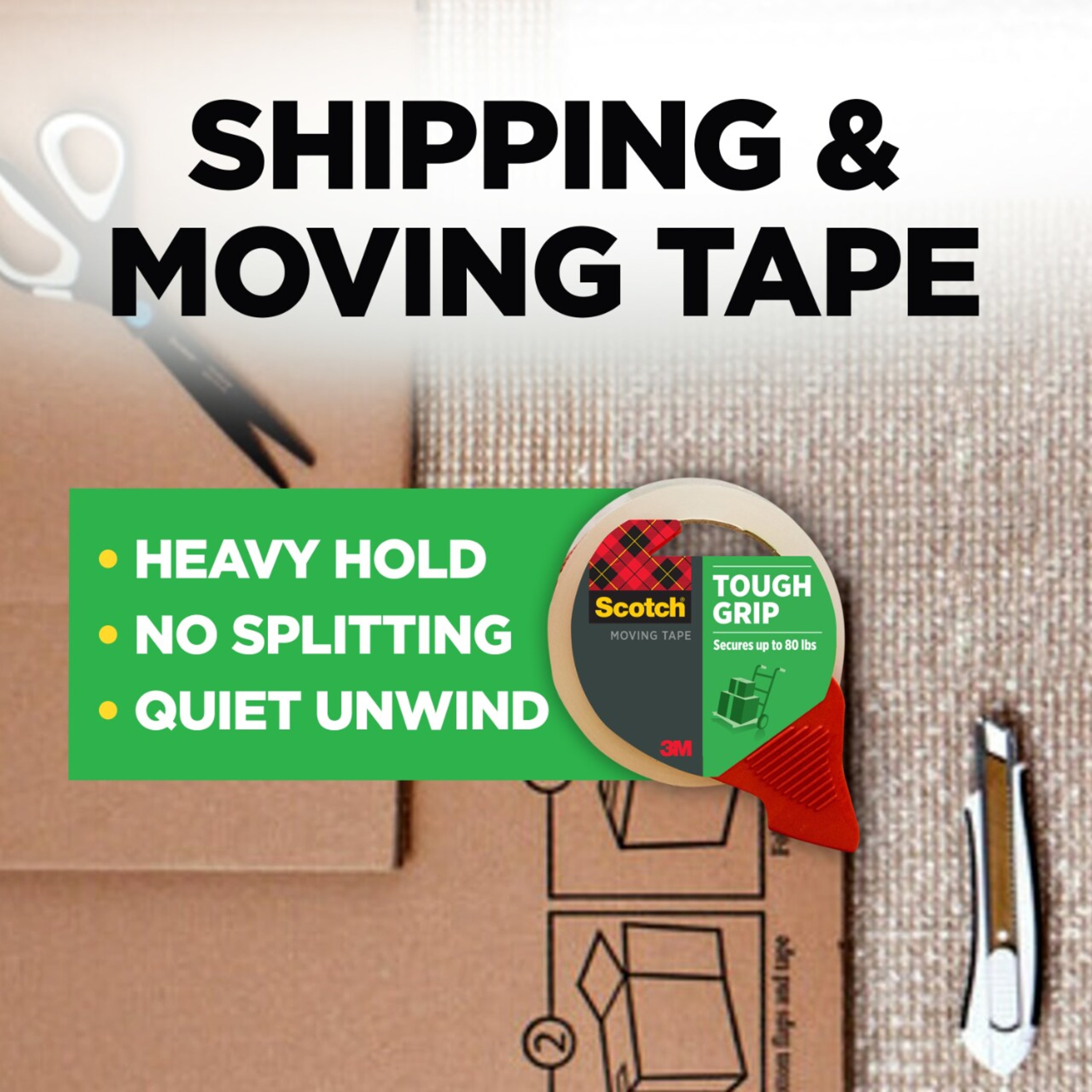 Scotch 3500-60-RD12WC Packaging-Tape - View #2