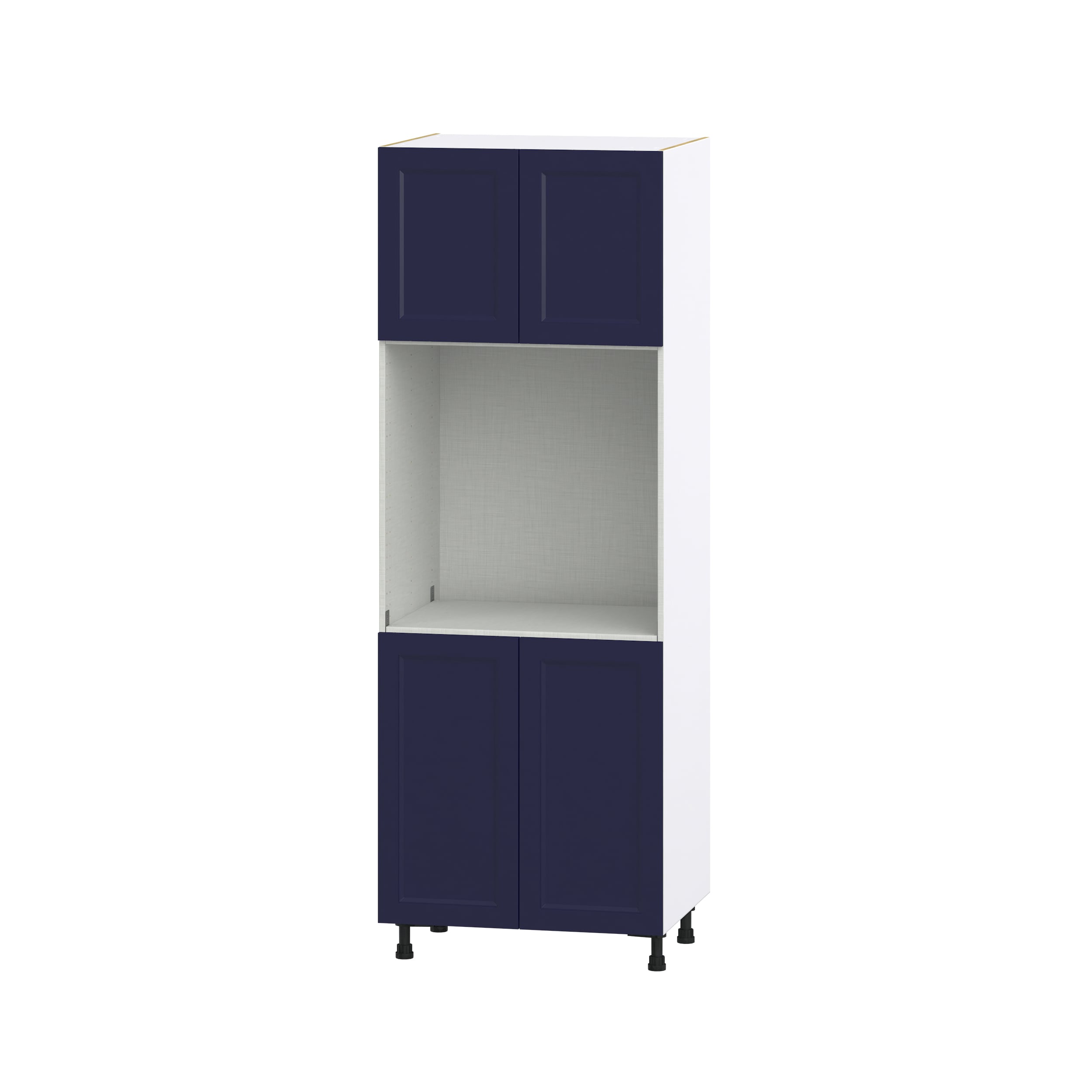 Hugo&Borg DSTO3084.5-LO Lorette 30-in W x 84.5-in H x 24-in D Navy Blue Single oven Pantry Fully assembled Cabinet (Recessed Panel Shaker)