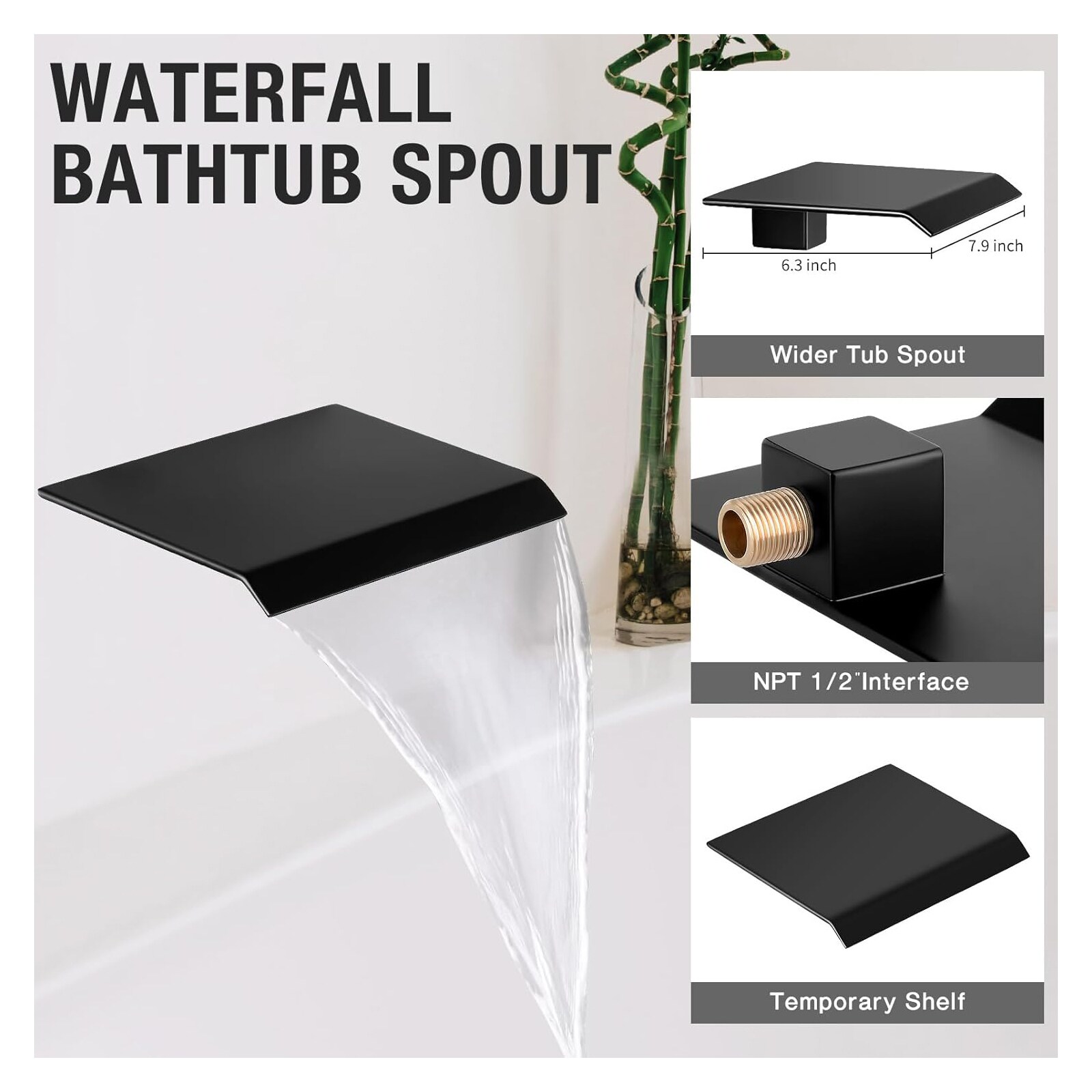 BYH H-SF004-MB Tub-Shower-Faucets - View #4