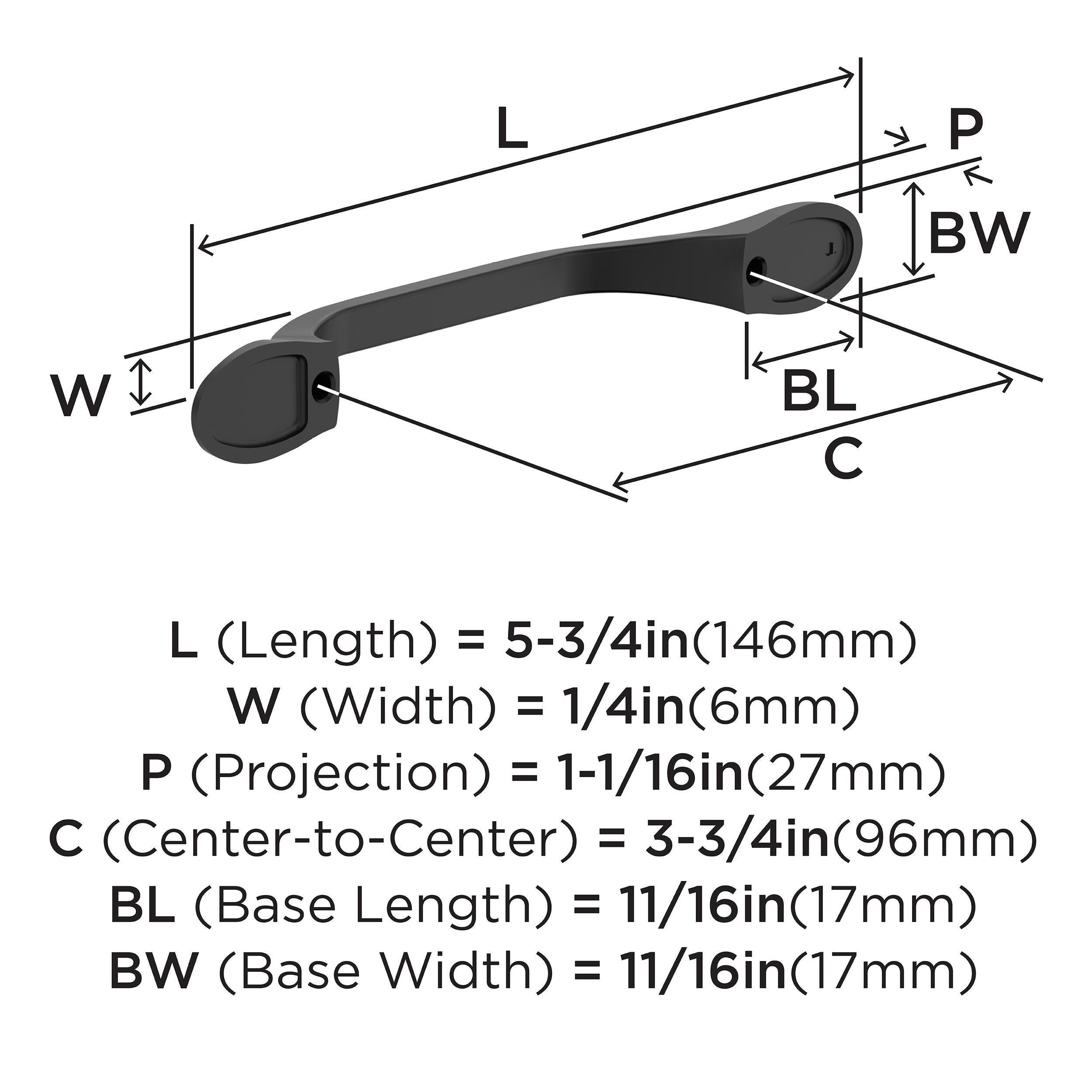 Amerock 25VMP21936FB Cabinet-Pulls - View #4