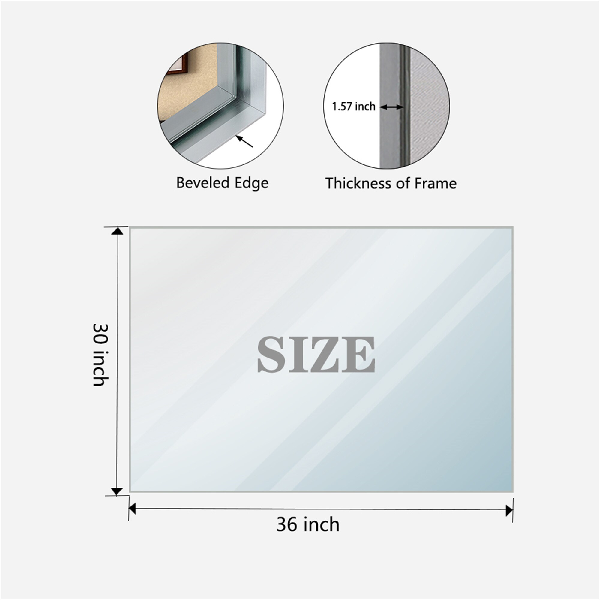 BABOOM BOM-1126971-OR Framed-Bath-Mirrors - View #3