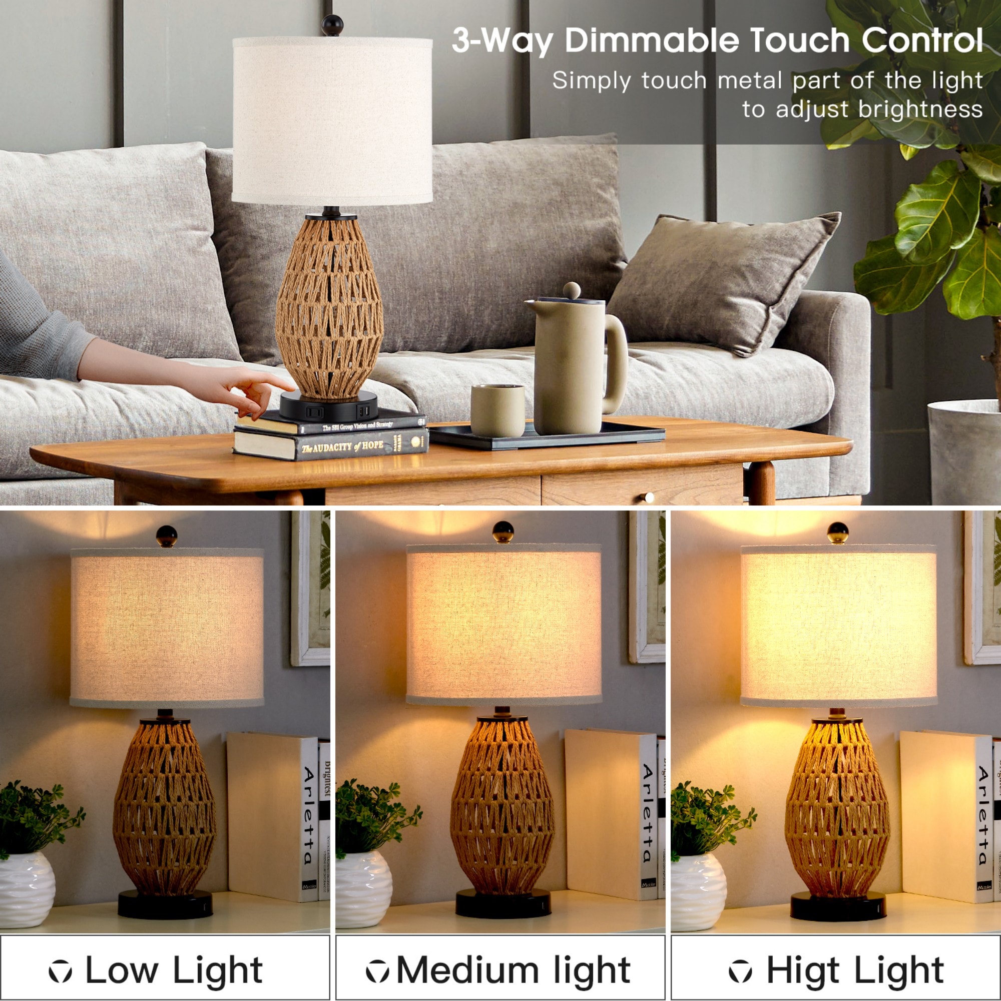 UrFurnishings TD-73 Table-Lamps - View #7