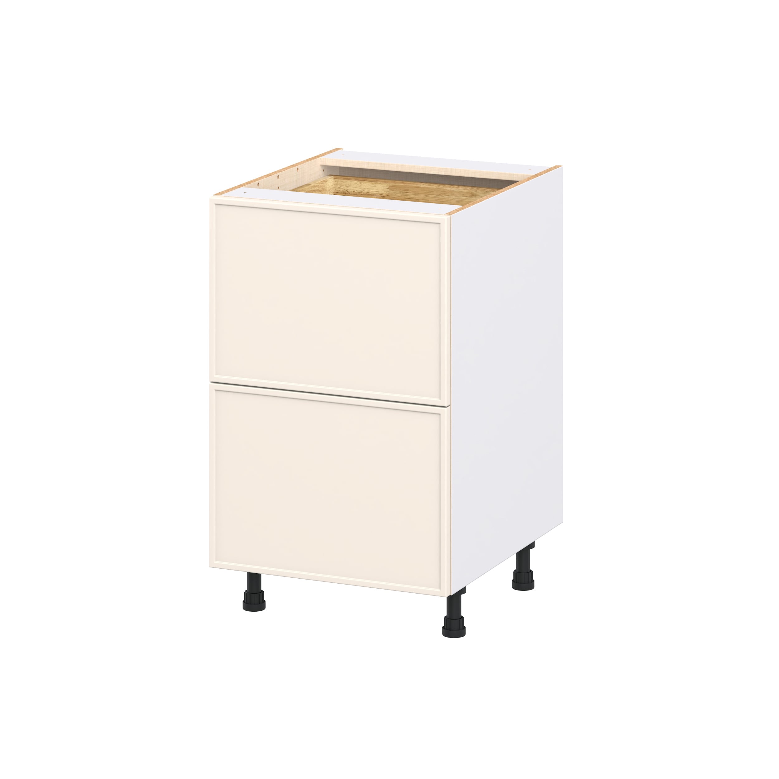 Hugo&Borg Chapel Hill 21-in W x 34.5-in H x 24.66-in D Washed Linen Painted Drawer Base Fully Assembled Cabinet Flat Panel Slim shaker
