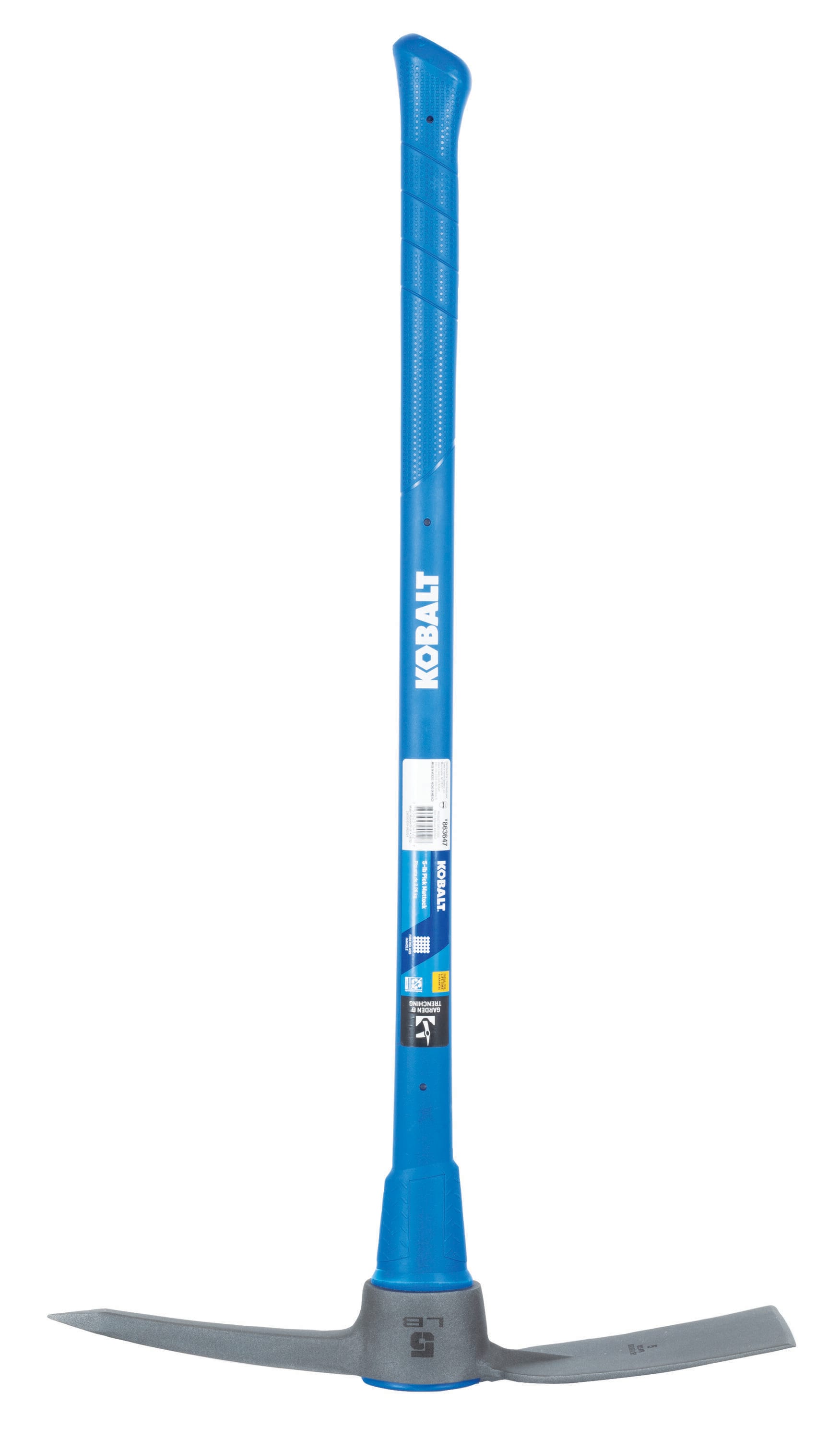 Kobalt TP-5F-K 34732 5-lb Steel Pick mattock with 36-in Fiberglass Handle
