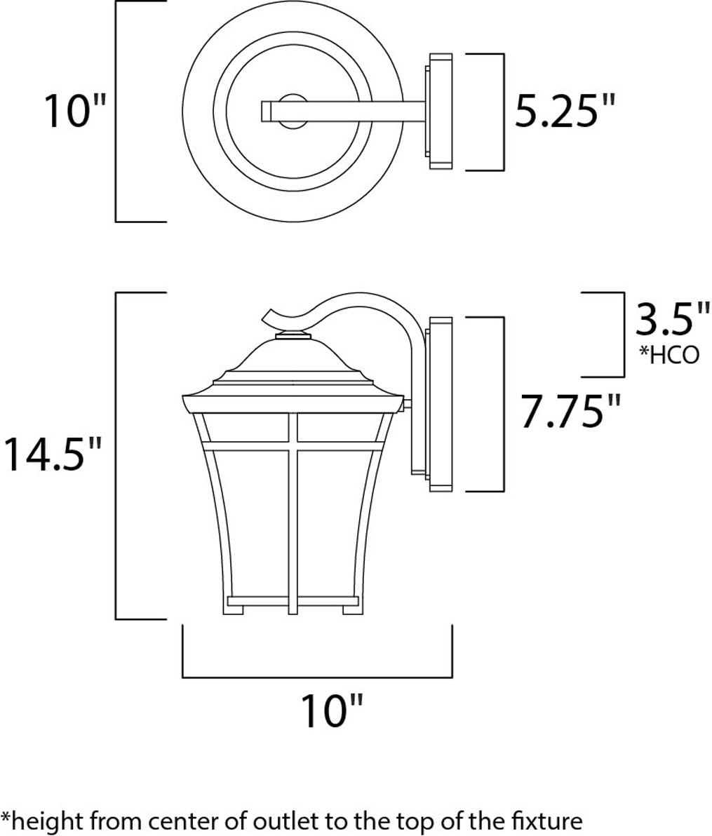 Maxim Lighting 3804LACO Outdoor-Wall-Lighting - View #2
