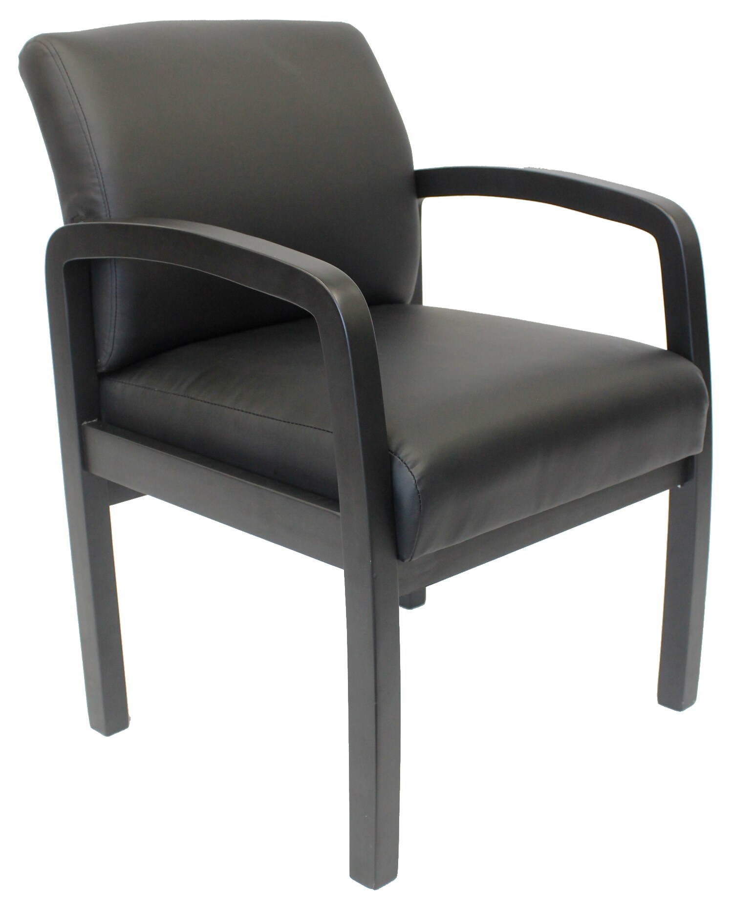 Boss Office Products B9580BK-BK Black Contemporary Ergonomic Upholstered Task Chair