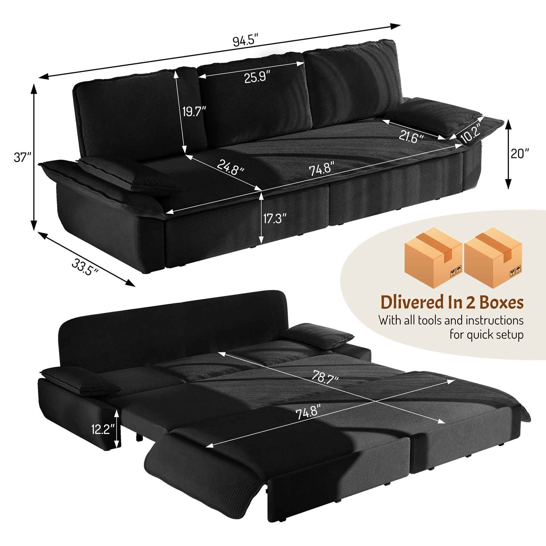 SINOFURN SYA020326BG Sofas-Loveseats - View #4
