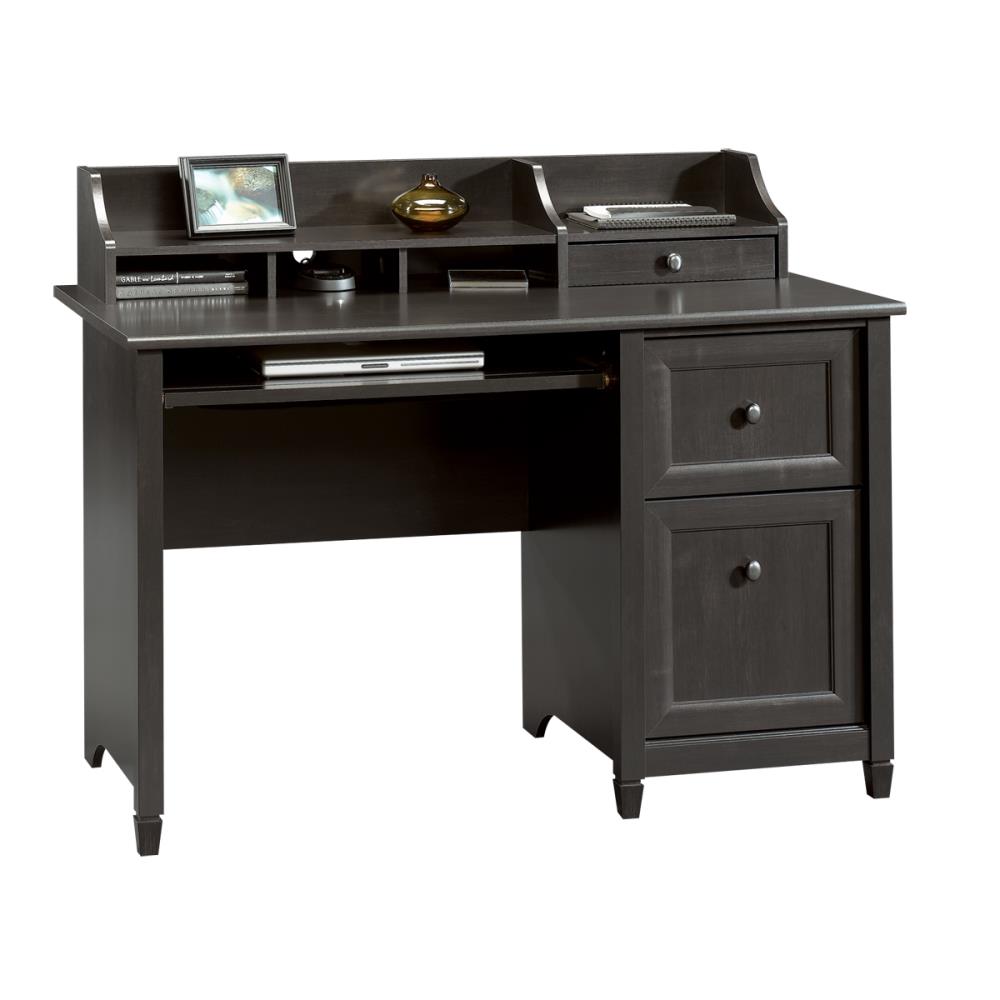 Sauder 409043 Edge Water 47-in Brown Computer Desk Hutch Included