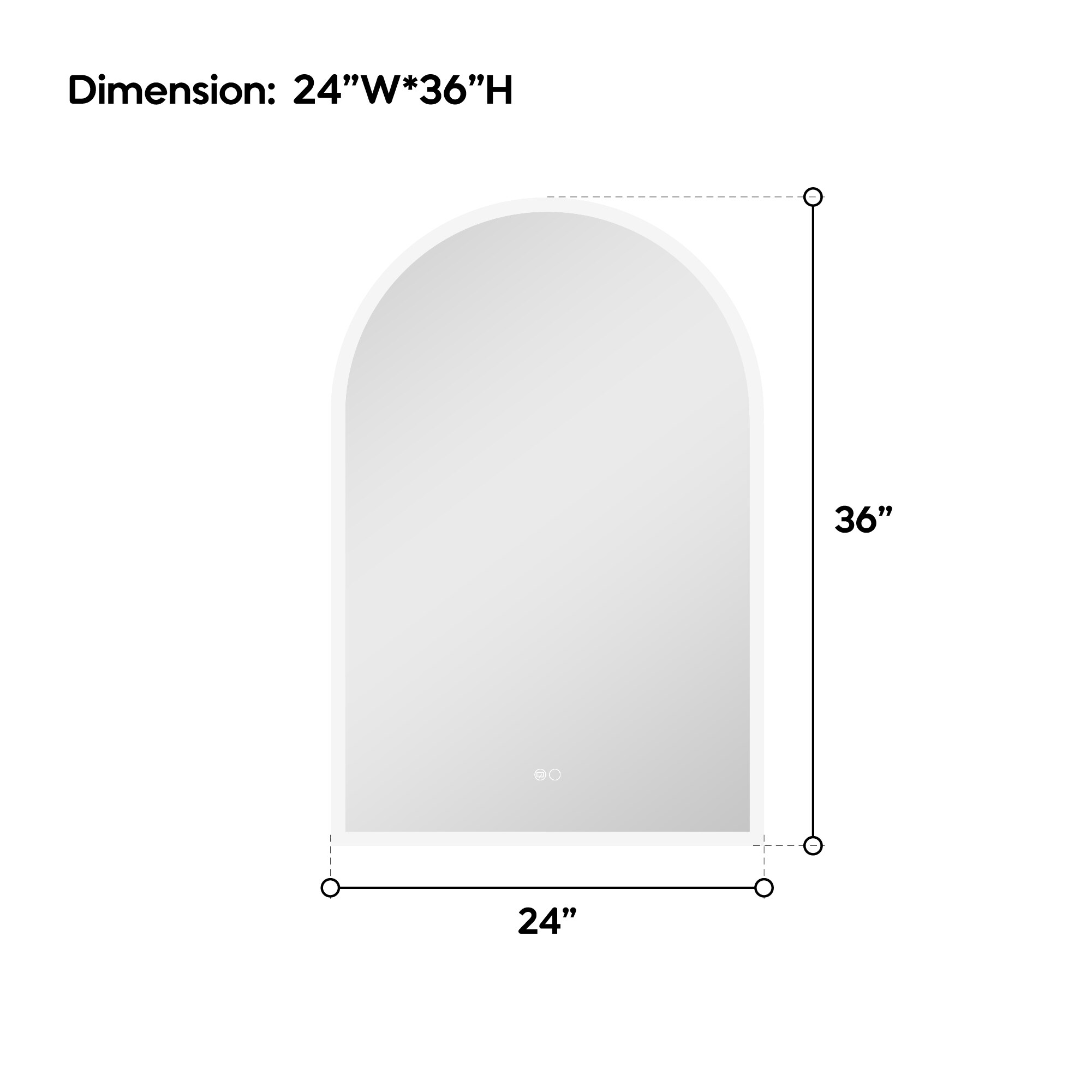 WELLFOR BTZ8044CA Framed-Bath-Mirrors - View #7
