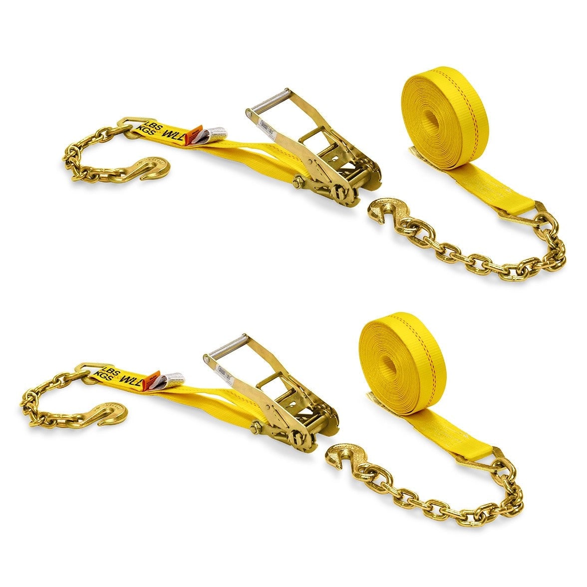 DC Cargo 227YRSCA-2 2-in x 27-ft Tie Down with S-hook 10000-lb Break Strength