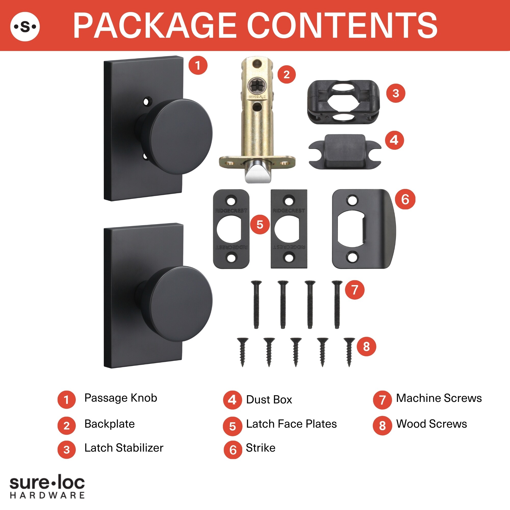 Sure-Loc Hardware ZT101 SB Door-Knobs - View #7