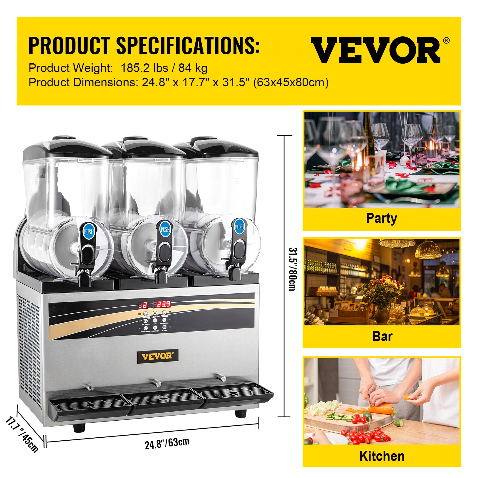 VEVOR SY45L800W110VUMLYV1 Frozen-Drink-Makers - View #7