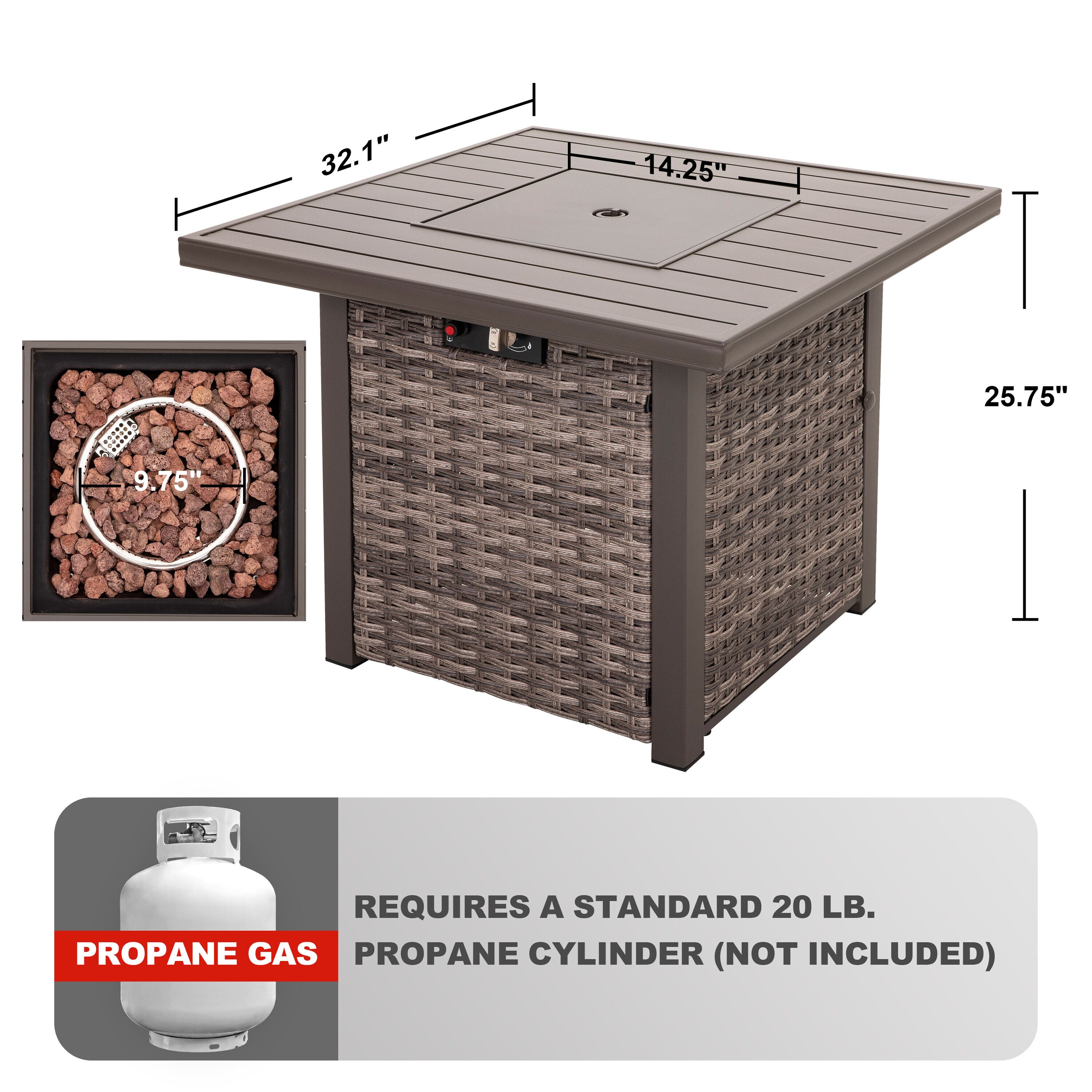 Aluminum Gas Fire Pits at